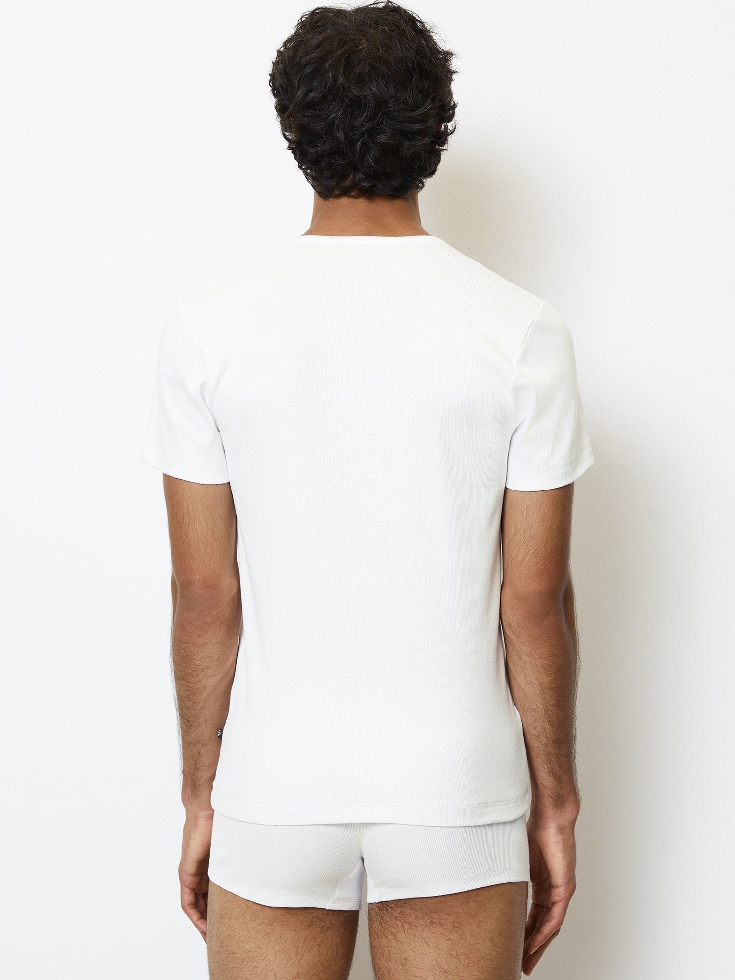 Marc O'Polo T-Shirt Iconic Rib (2-tlg) unterziehshirt unterhemd kurzarm