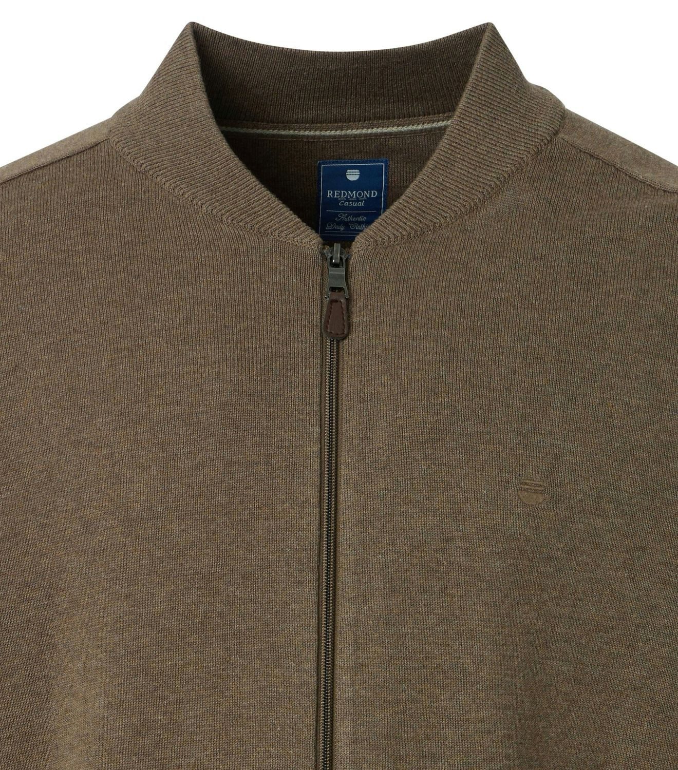 Redmond Strickjacke 685 (1-tlg) mit kleinem Stehkragen
