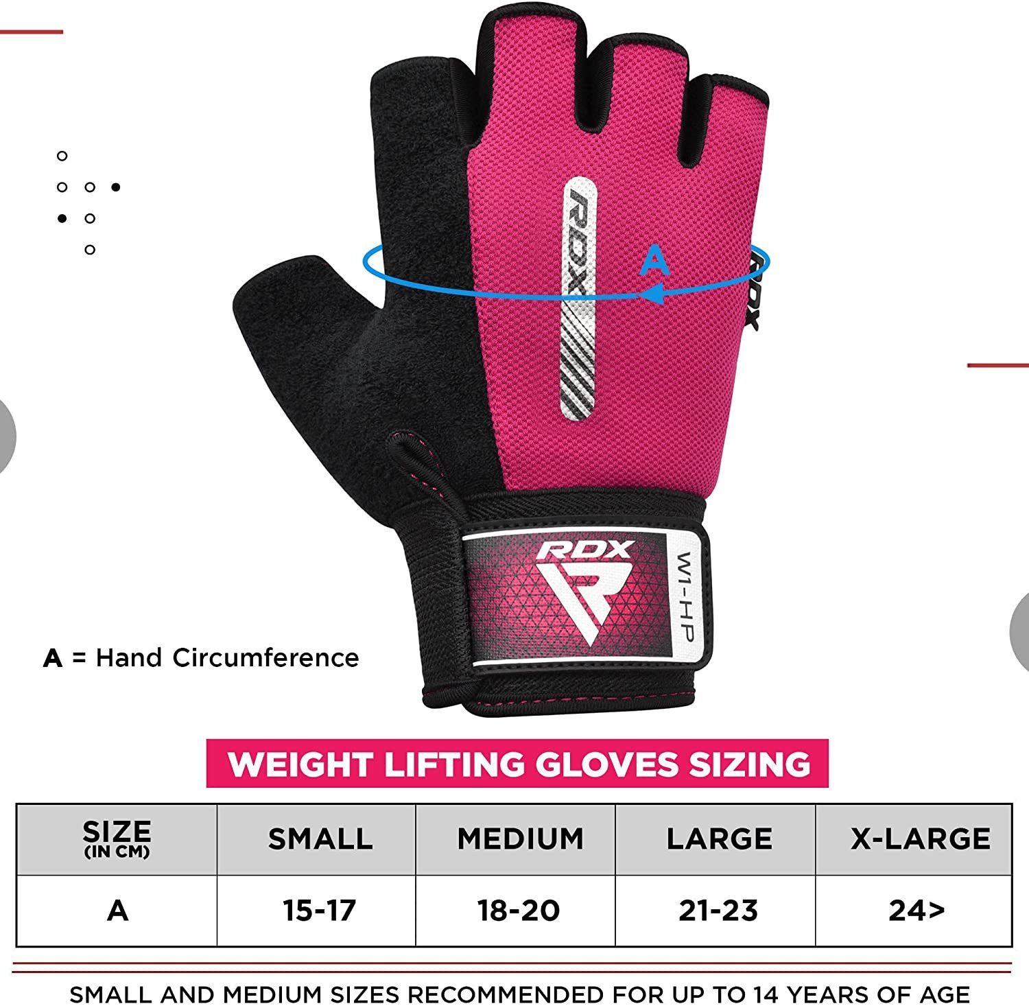 RDX Trainingshandschuhe Männer Fitness Handschuhe Handschuhe Anti-Rutsch Frauen RDX PINK Workout