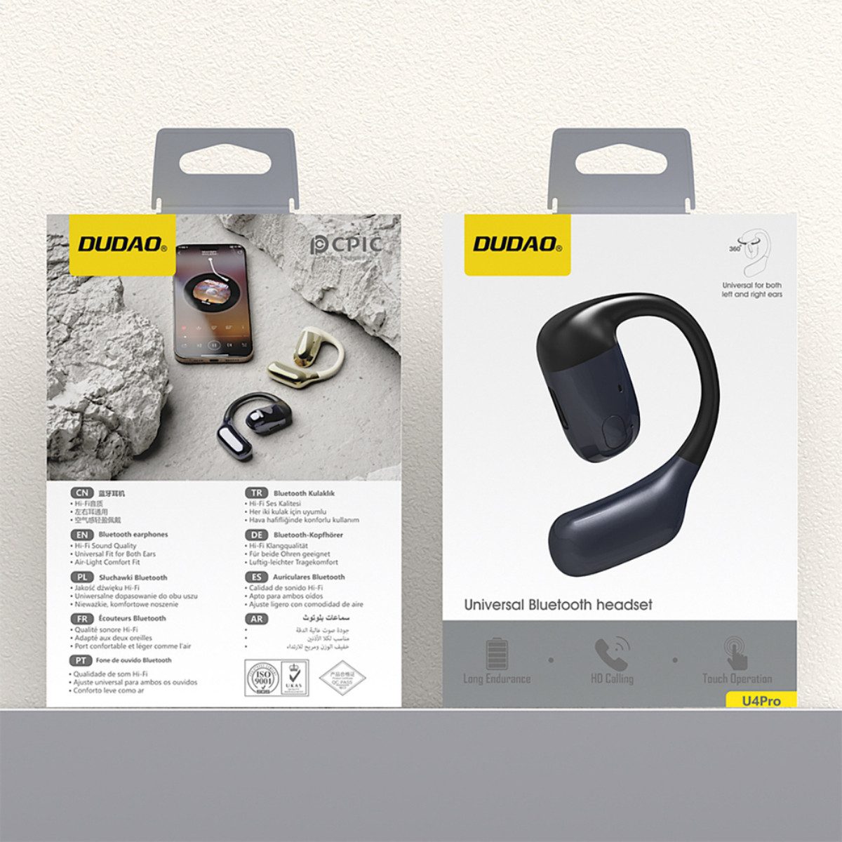 Dudao U4Pro Smartphone-Headset (OWS Komfortdesign mit Bluetooth 5.3 und IPX5 für klare Calls unterwegs)