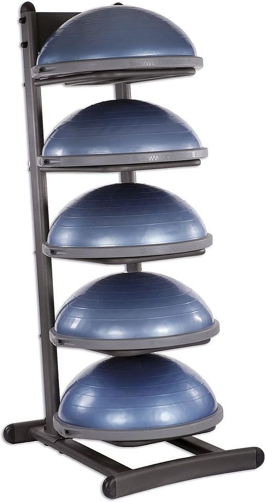 BOSU Spieltisch BOSU Aufbewahrungsregal Schwarz für 5 Balance Trainer