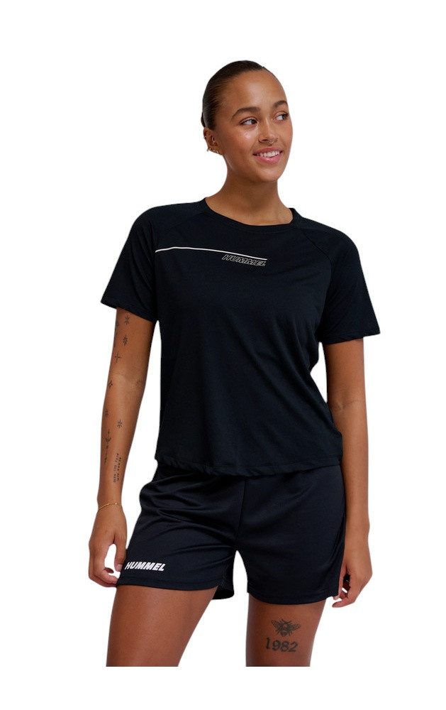 hummel Trainingsshirt Trainings-Shirt hmlCOURT Light Weight (atmungsaktiv, leicht) schwarz