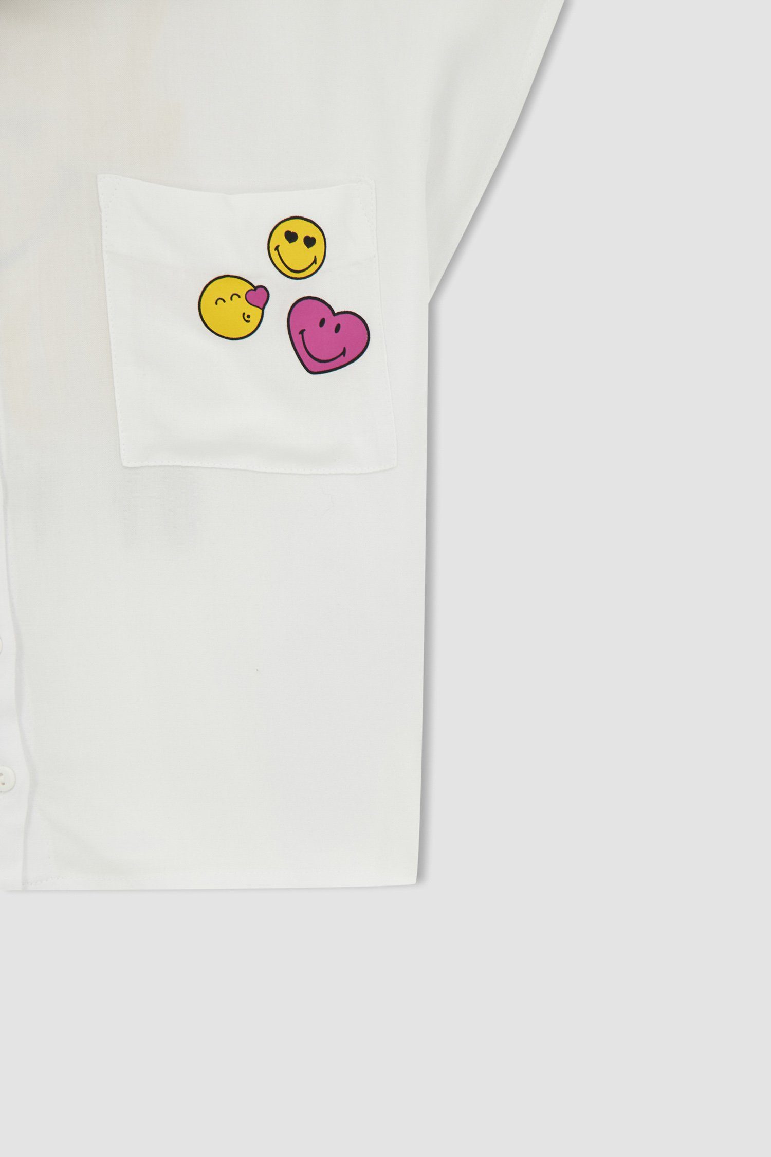 REGULAR FIT Mädchen DeFacto SmileyWorld Kurzarmhemd Kurzarmhemd