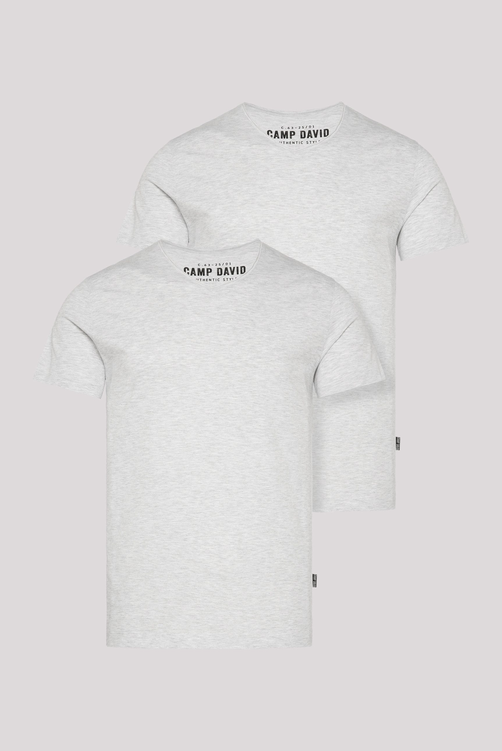 CAMP DAVID V-Shirt (2-tlg) im 2-er günstig online kaufen