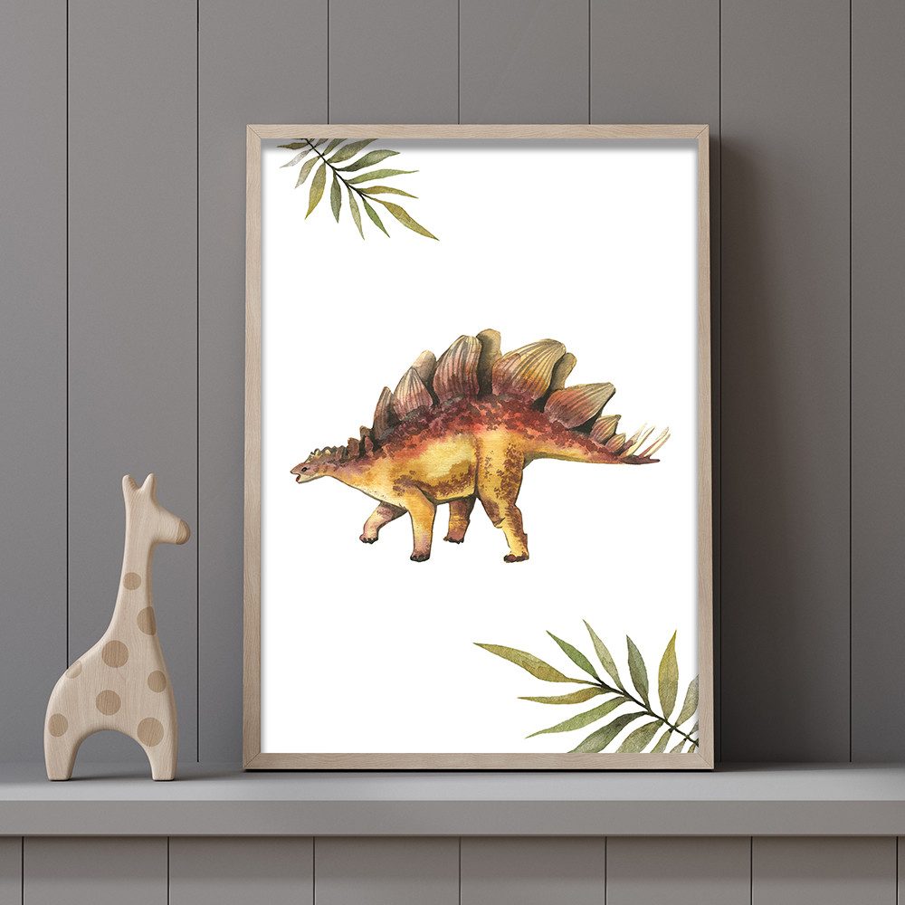 MeinBaby123® Poster Dinosaurier Poster, Dinosaurier Bilder, Babyzimmer Deko, Kinderzimmer Wandbilder – Bild 4 von 5