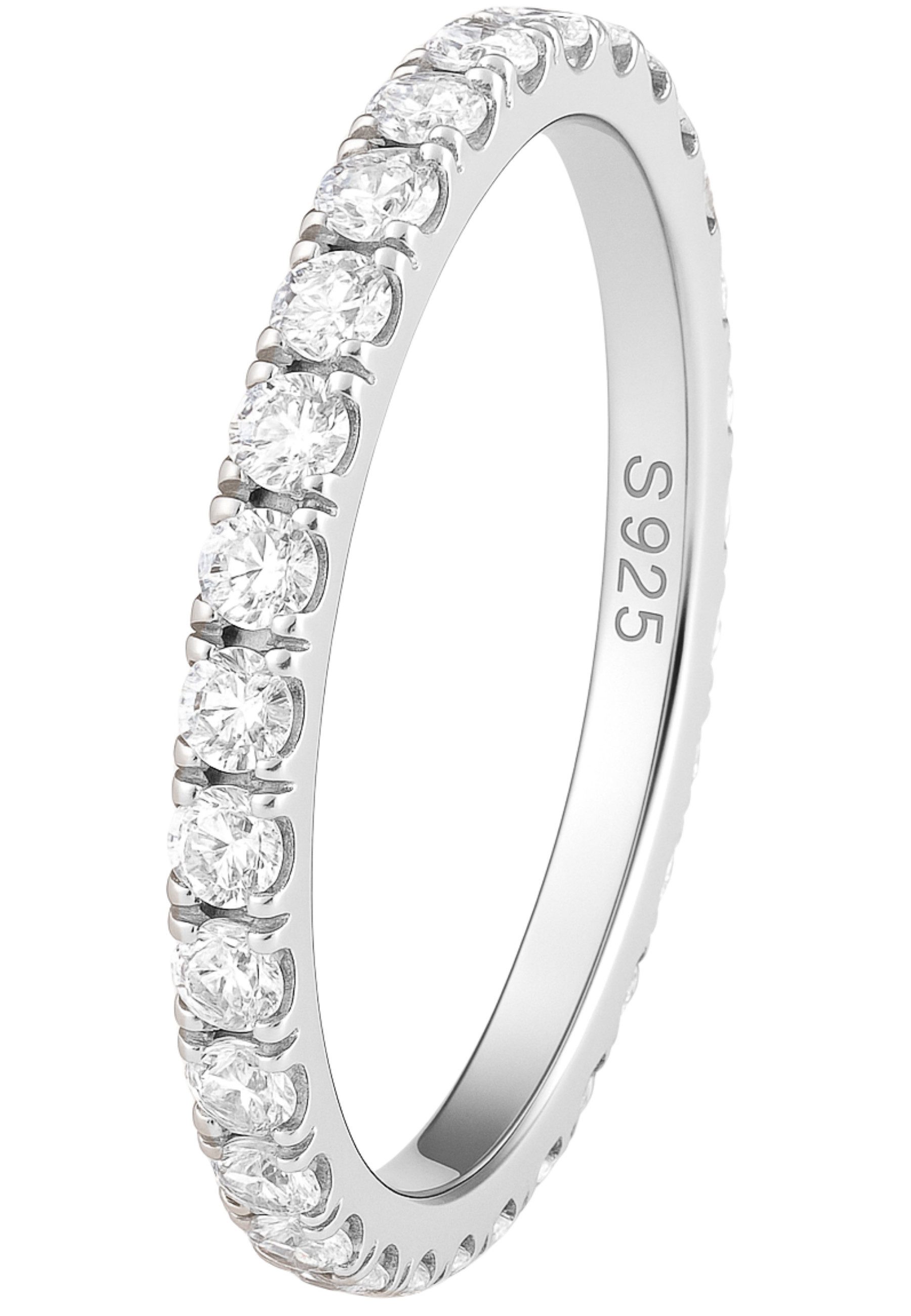 S&T Design Fingerring Damenring 925 Silber mit Moissanite (Sterling Silber günstig online kaufen