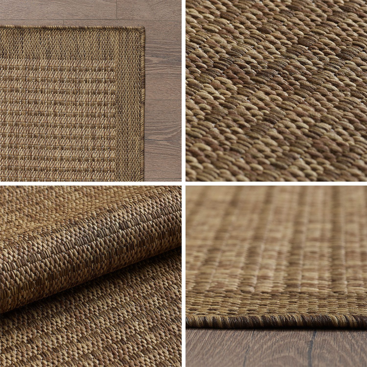 Ayyildiz Teppiche Outdoorteppich GIZA 1410, auch als Läufer und Rund, rund, Höhe: 3 mm, Läufer, In- und Outdoor, Wetterfest, Wasserabweisend, robust – Bild 3 von 5