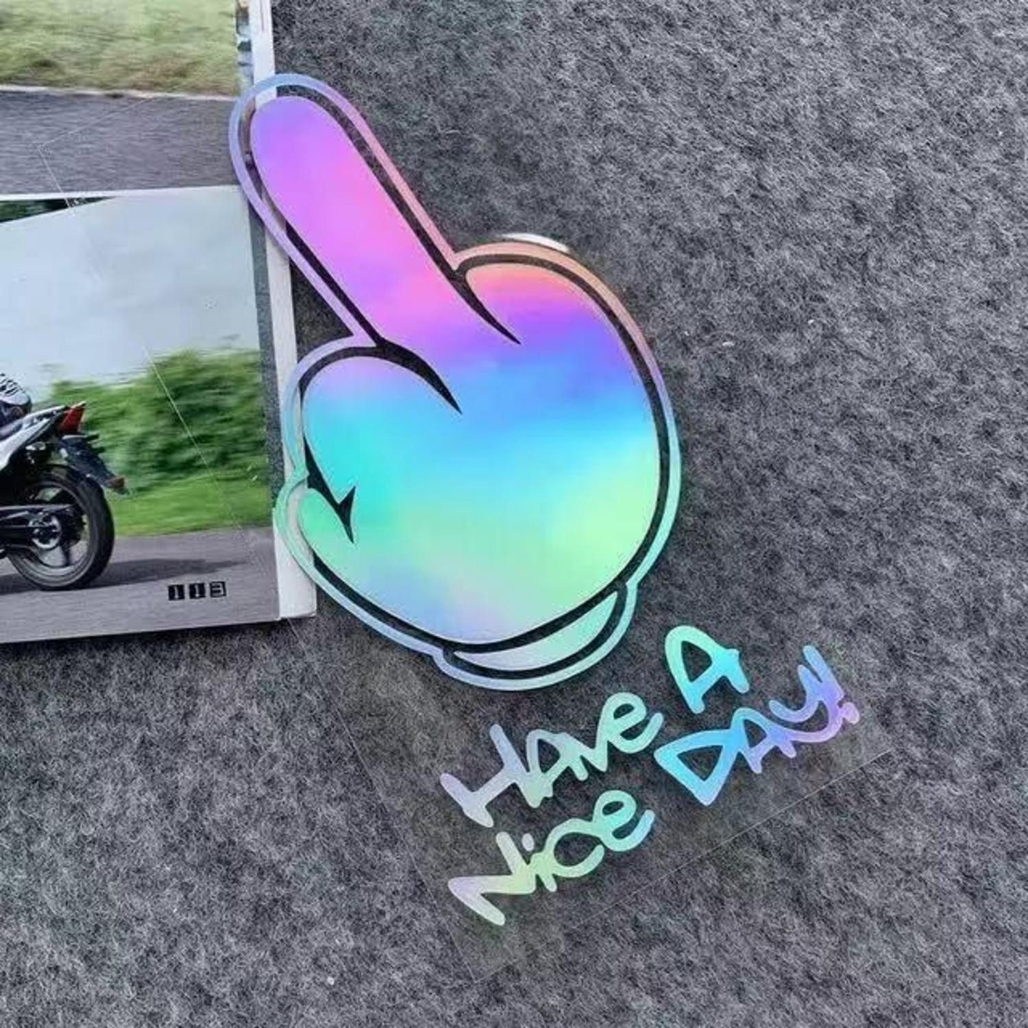 LuxusKollektion Reflektor-Aufkleber Aufkleber Motorrad reflektierend wasserdicht für Helm Auto