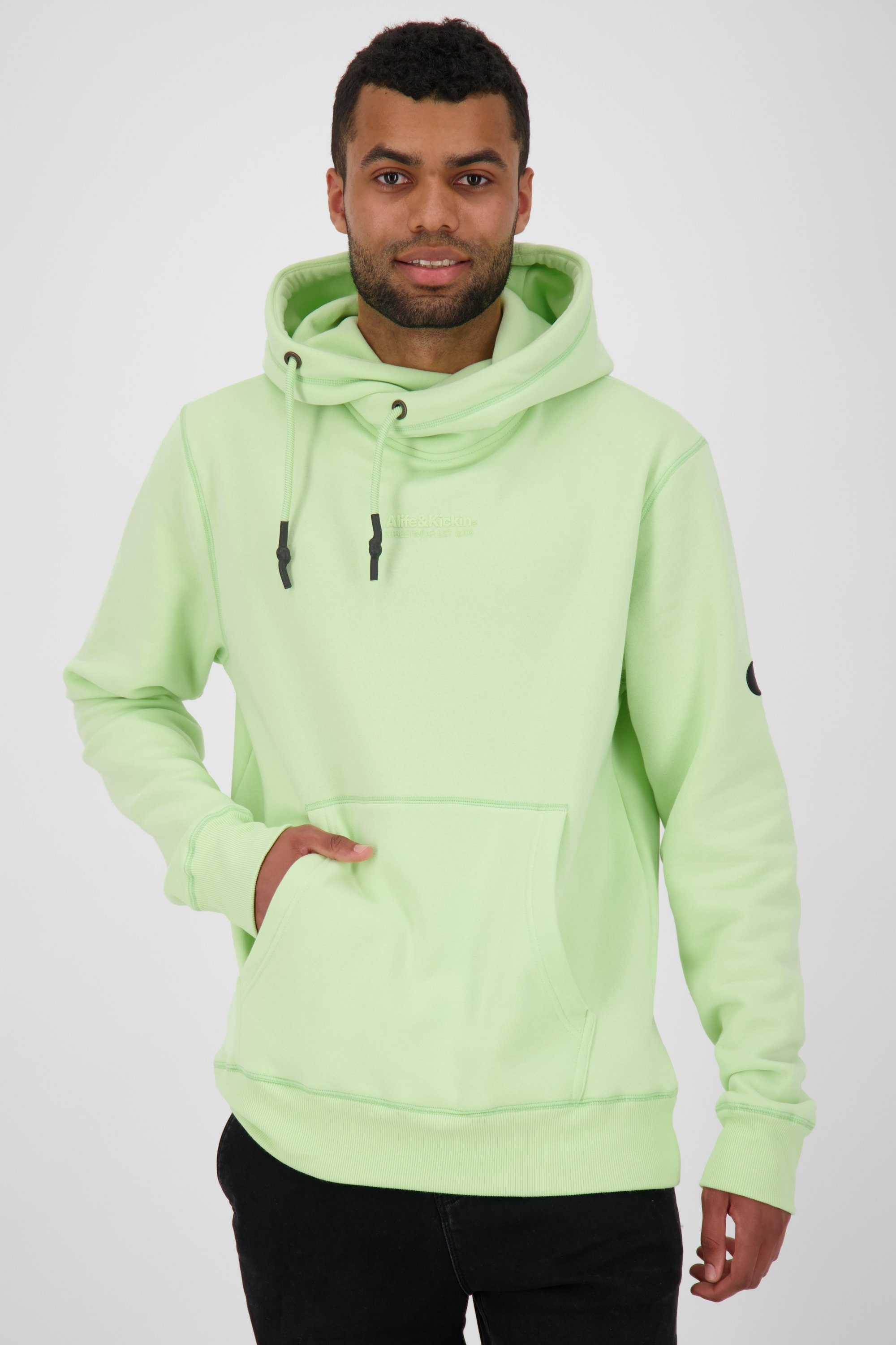 Alife & A Herren Kickin Kapuzensweatshirt Kapuzensweatshirt, JohnsonAK Sweat Sweatshirt lime