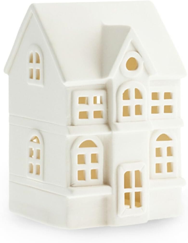 Storefactory Scandinavia Windlicht Dekohaus BYN Nr 1 weiß, 10x9x14 cm
