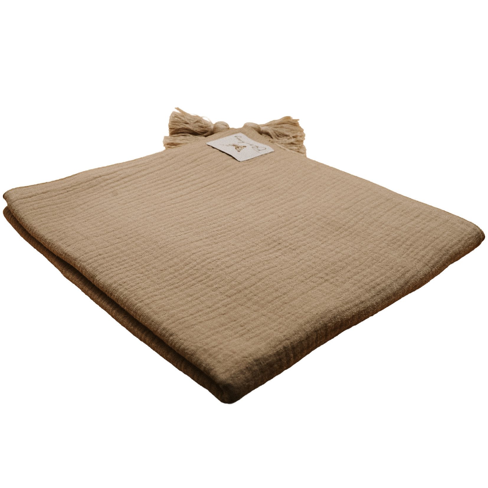 Babydecke XL Spucktuch Baby 100x100cm aus extra weichem Musselin 100% Baumwolle, Blätterschming