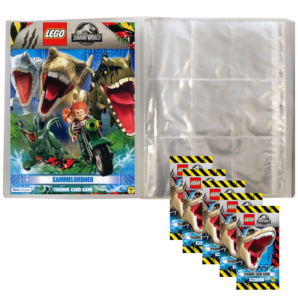 LEGO® Sammelkarte Blue Ocean LEGO Jurassic World Serie 2 1 Leere Sammelmappe + 5 Booster