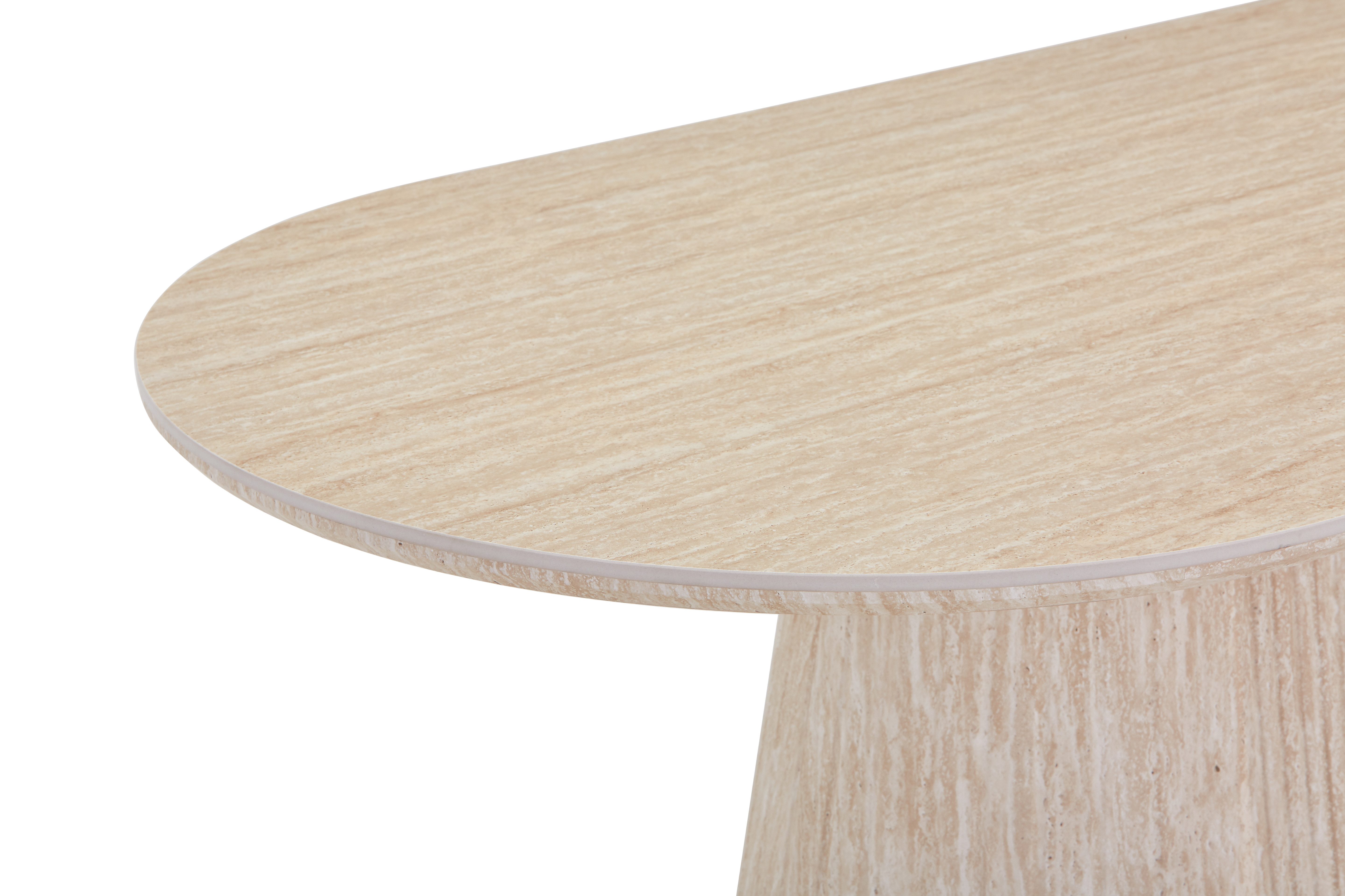 Bermo Home Esstisch Keramik-Esstisch Noma mit organischer Form (1 Esstisch), Organische Form, Ovale Tischplatte, Modernes Design, Keramikoberfläche