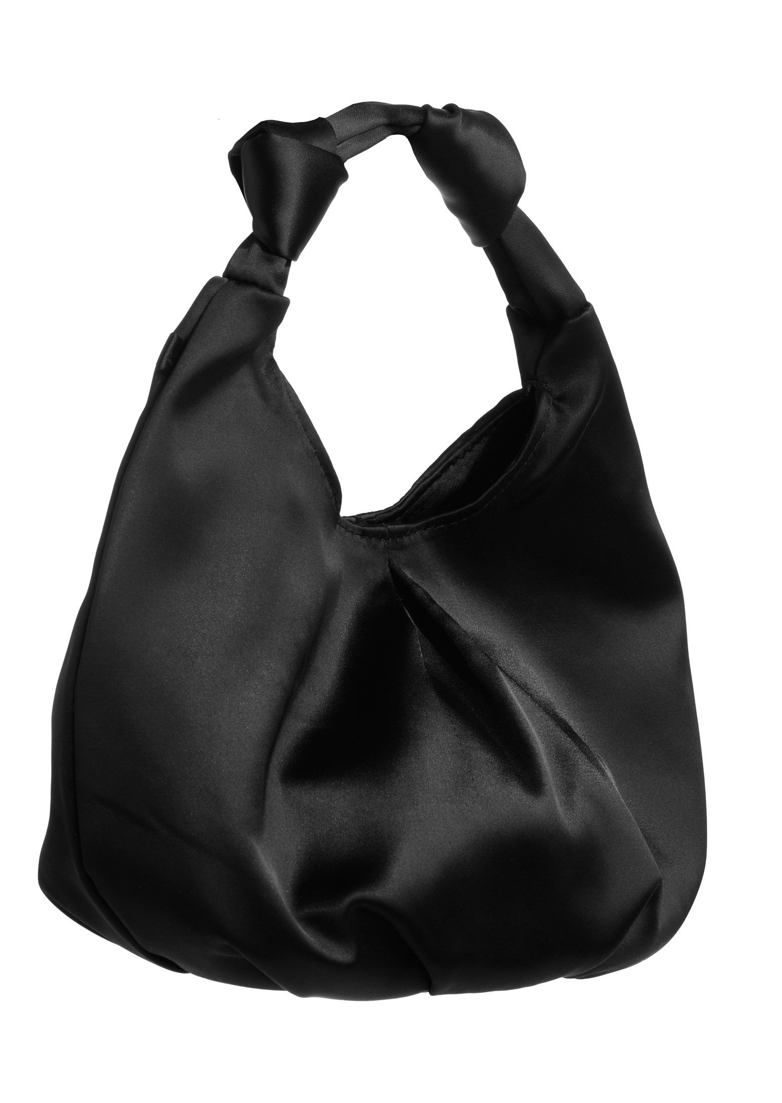 Hey Kyla Abendtasche - Handtasche aus Satin, Kurzer Tragehenkel mit Knotendetails