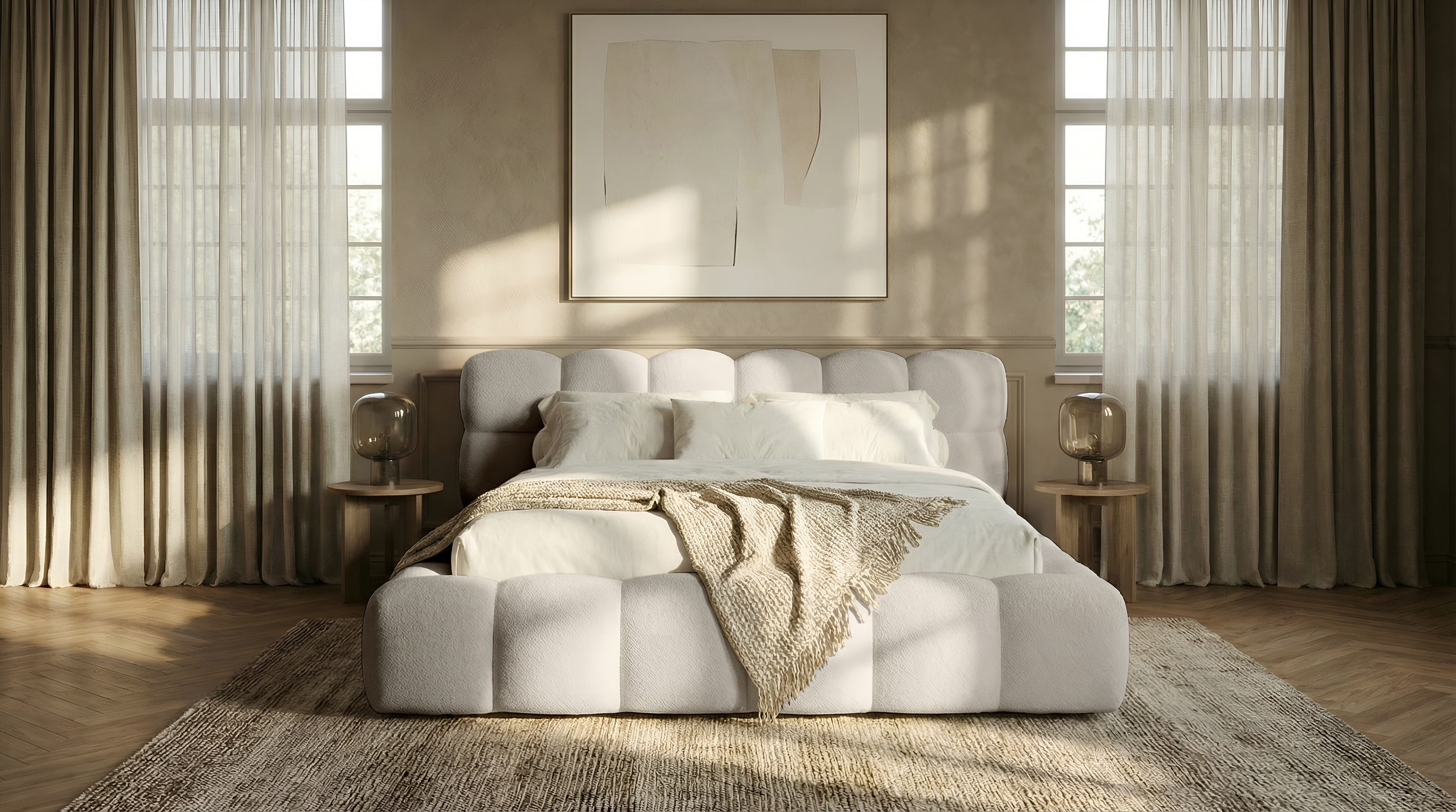 thematys Polsterbett CLOUD mit Bettkasten 140x200 160x200 180x200 200x200cm (hochwertiger Cord-Stoff in vielen Farben Grafit Grau Weiß Beige Kreme, Inklusive Lattenrost: Holzrahmen,hochwertiger Stoff), hydraulische Klappfunktion für Stauraum
