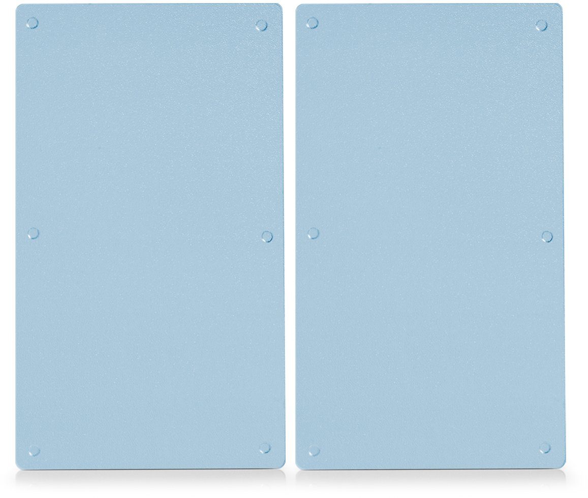 Zeller Present Schneide- und Abdeckplatte Glas, (Set, 2 tlg), Mit 6 rutschfesten Elastikfüßen pro Platte