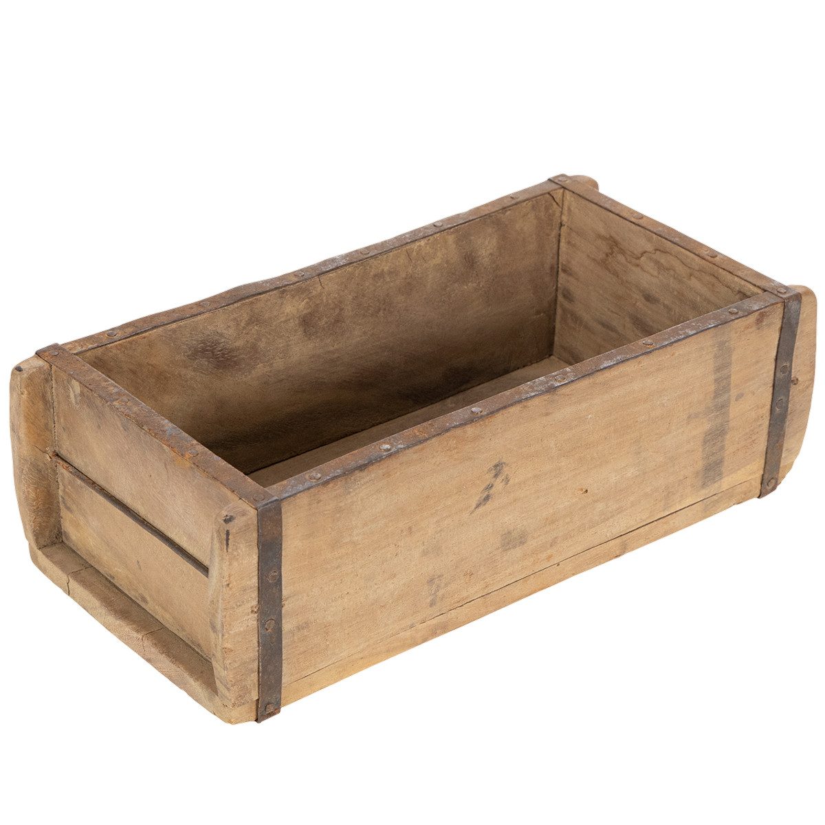 Posiwio Dekokorb Rustikaler Dekokasten aus Holz mit Vintage-Charme für kreative