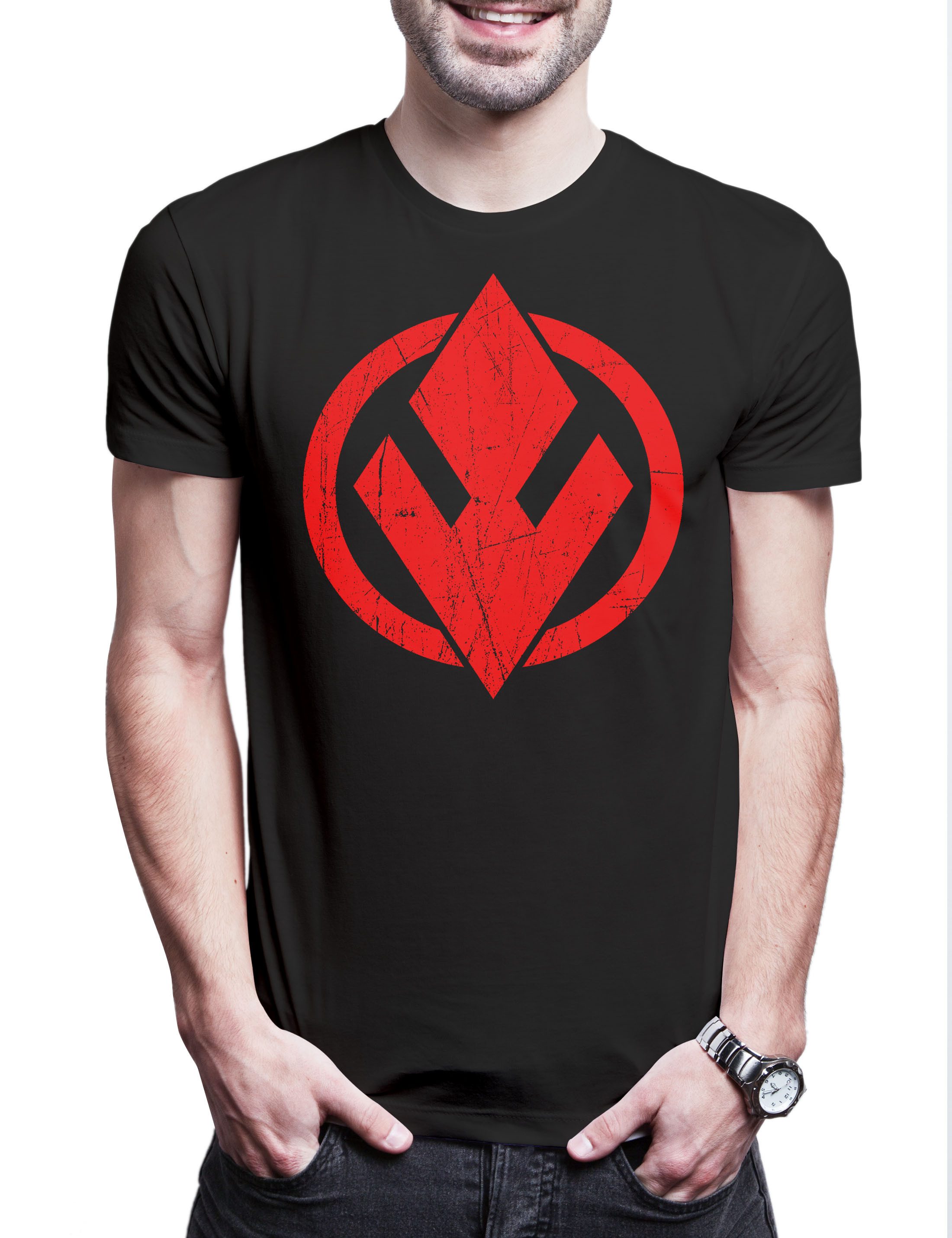 Print-Shirt Dark Star Eternal Crest Logo Herren T-Shirt Krieg Sith Side Imperium