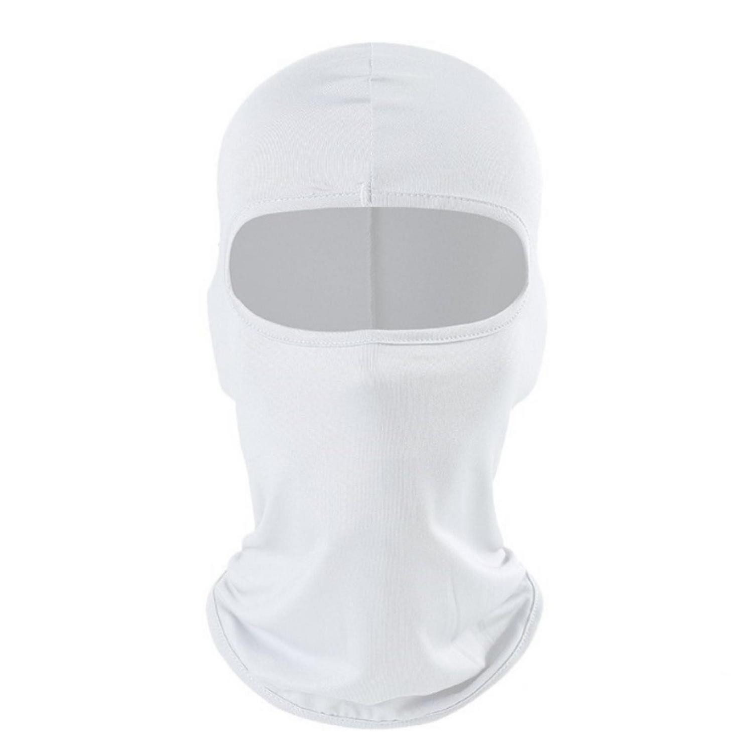 LuxusKollektion Sturmhaube Sturmhaube Balaclava Motorrad Ski Winter UV Schutz #A 1 Stücke-weiß
