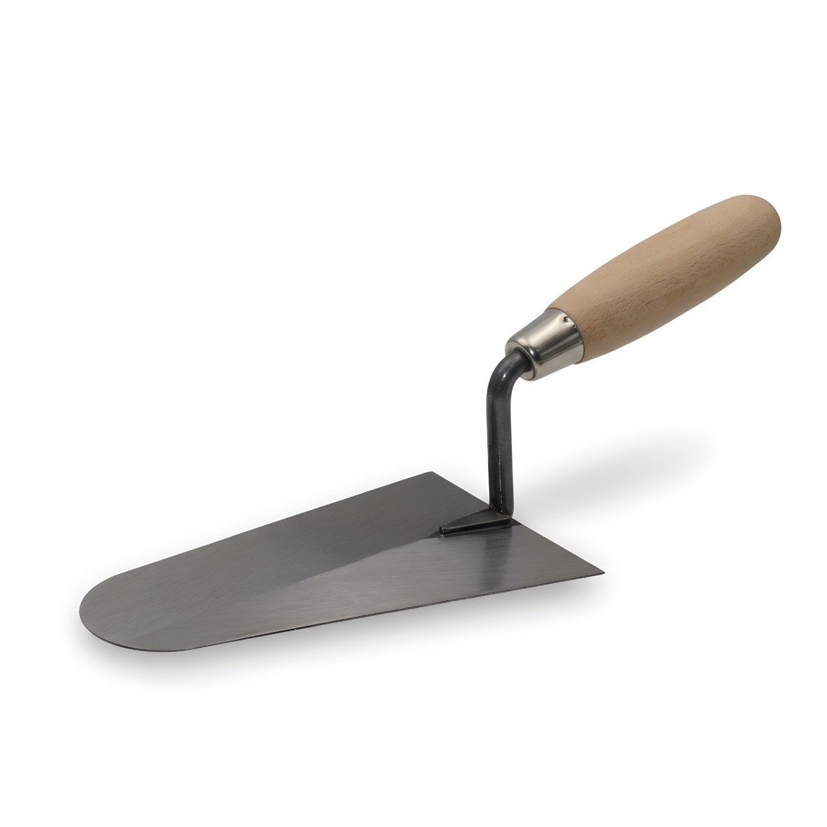 DEWEPRO Maurerkelle DEWEPRO Französische Maurerkelle, Stahl halbrund mit Holzgriff, 180mm