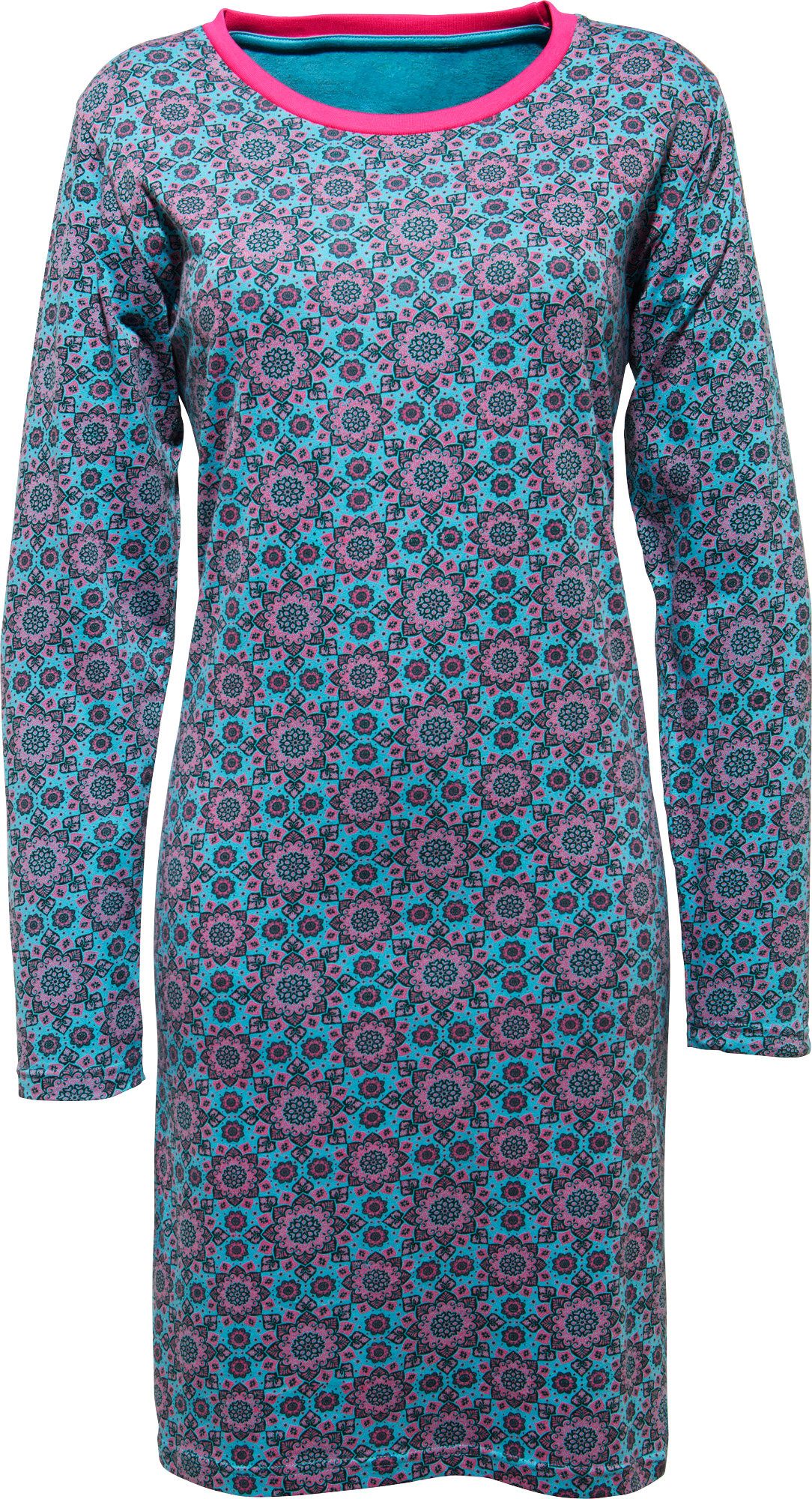 REDBEST Nachthemd Damen-Nachthemd Single-Jersey gemustert günstig online kaufen