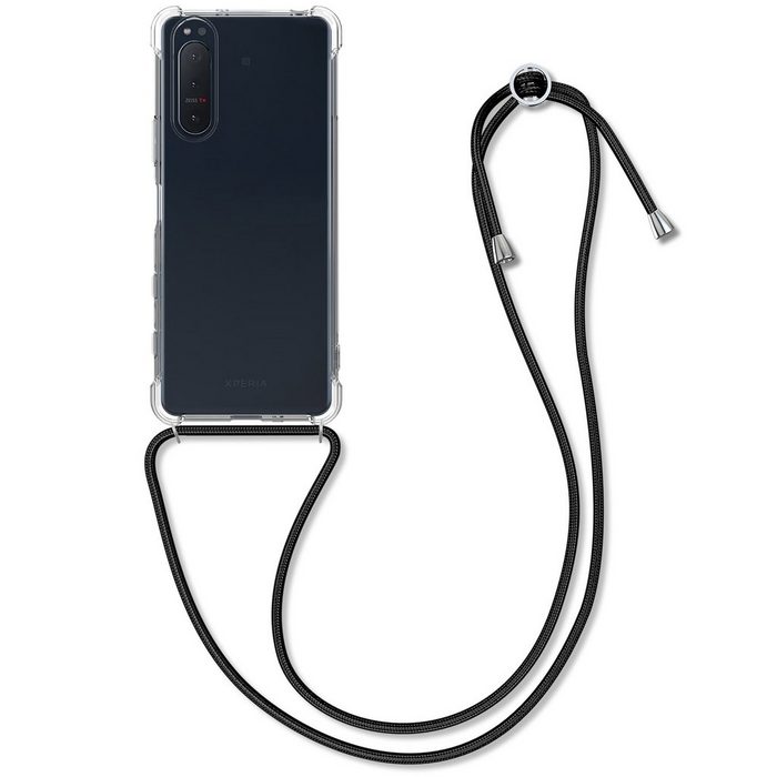 kwmobile Handyhülle Necklace Case für Sony Xperia 5 II Hülle Silikon mit Handykette - Band Handyhülle