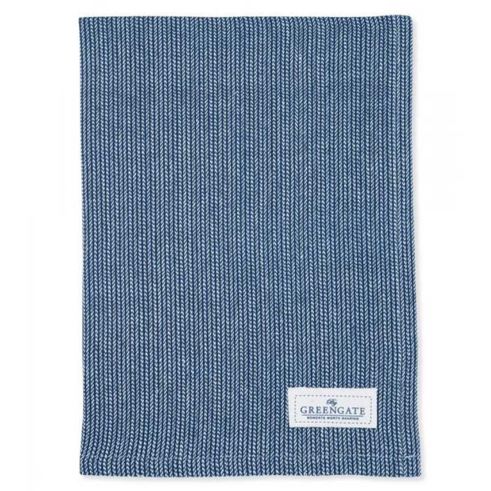 Greengate Geschirrtuch Greengate Geschirrtuch ALICIA DARK BLUE Blau