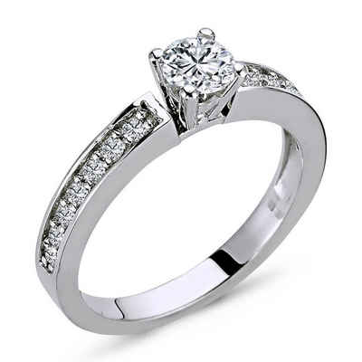 EinStein Diamant Verlobungsring 0,65 Carat Diamant Solitär Ring Meisterstück 14 Karat Weißgold, Diamant