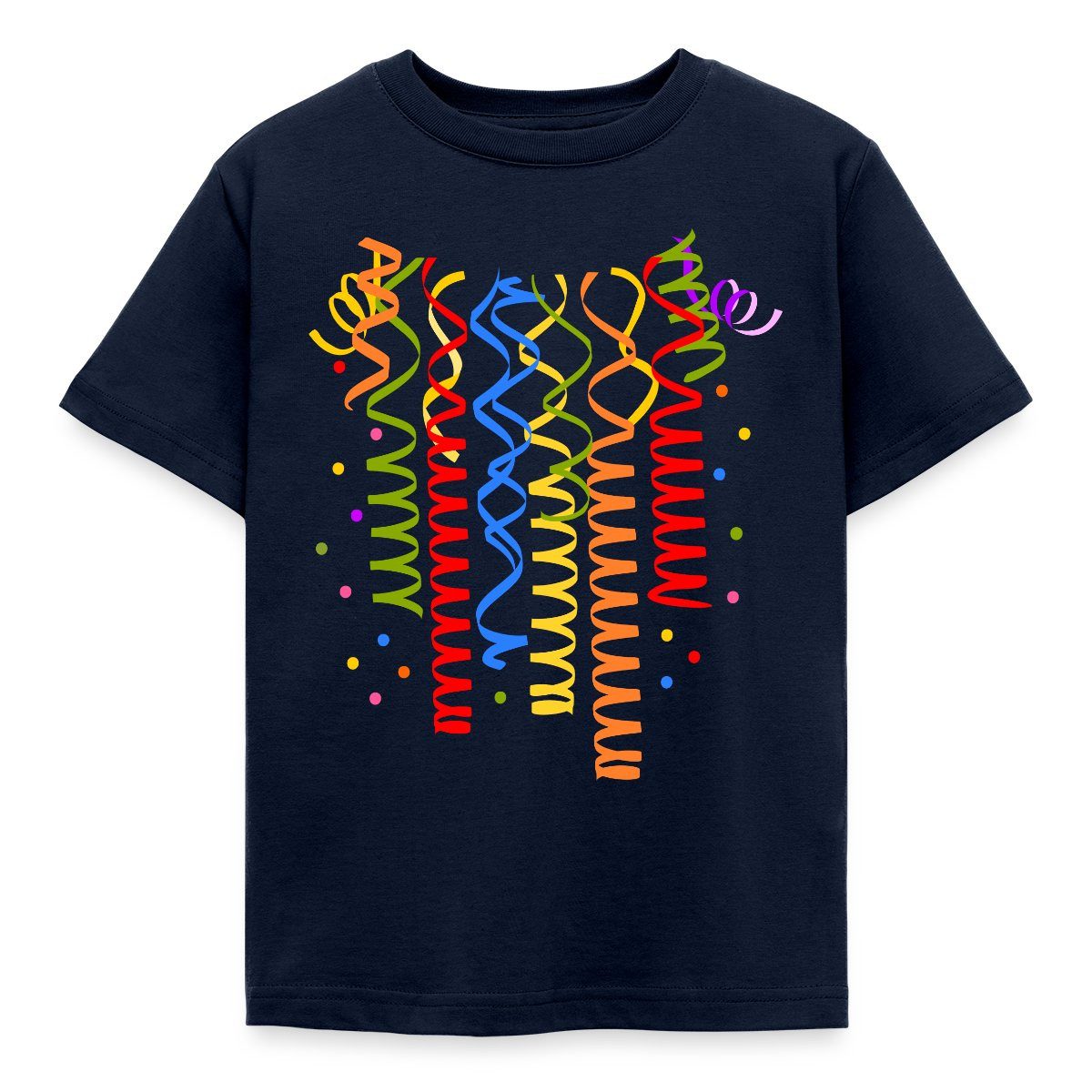 T-Shirt Karneval Konfetti Luftschlangen Outfit Kinder T-Shirt