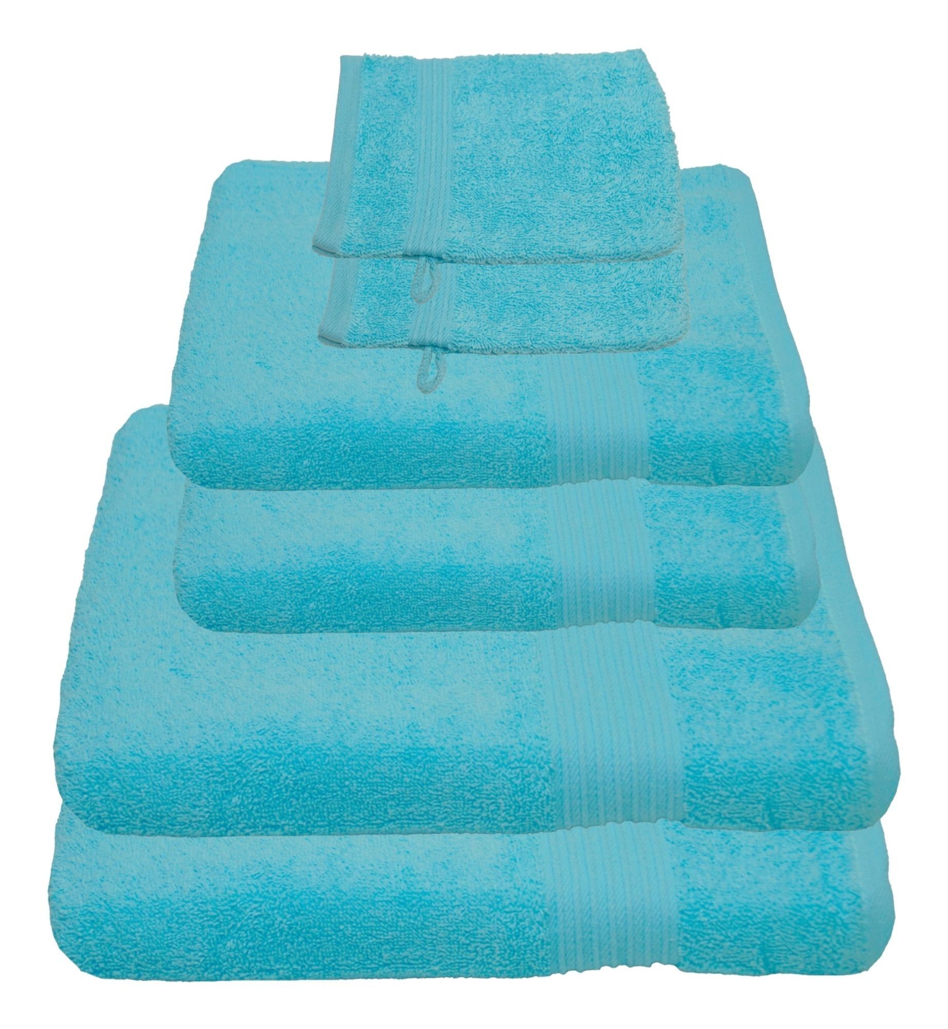 Julie Julsen Handtücher 6-Handtücher-Babyblau, Baumwolle (6-St) günstig online kaufen