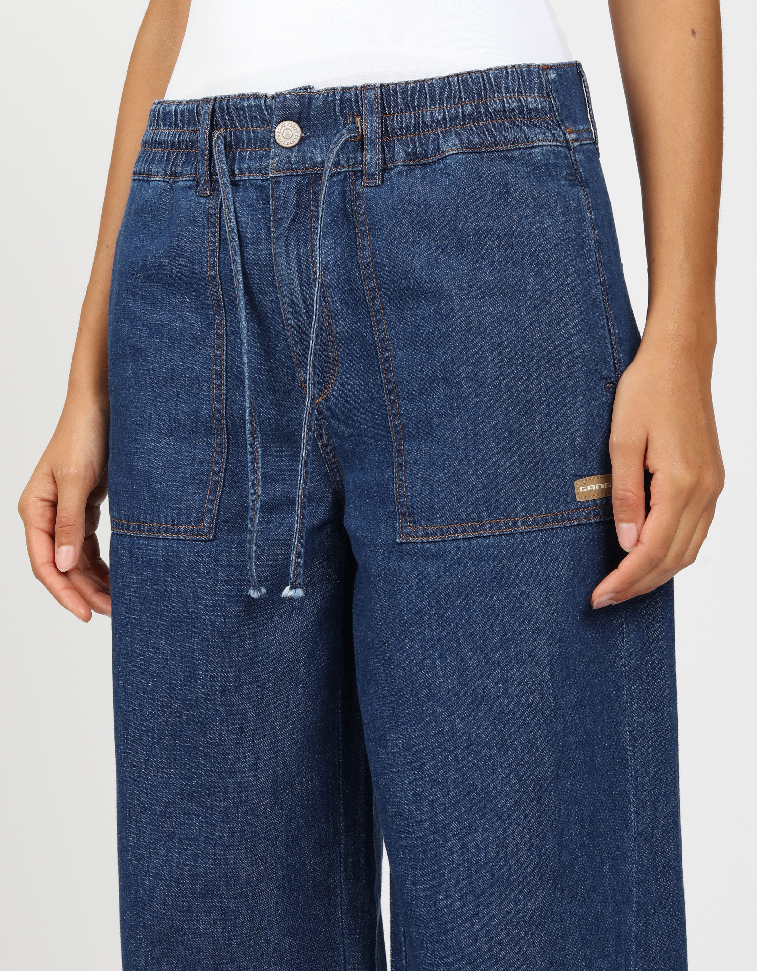 GANG Weite Jeans 94PAIGE WIDE mit eingesetztem Seitenstreifen – Bild 4 von 5