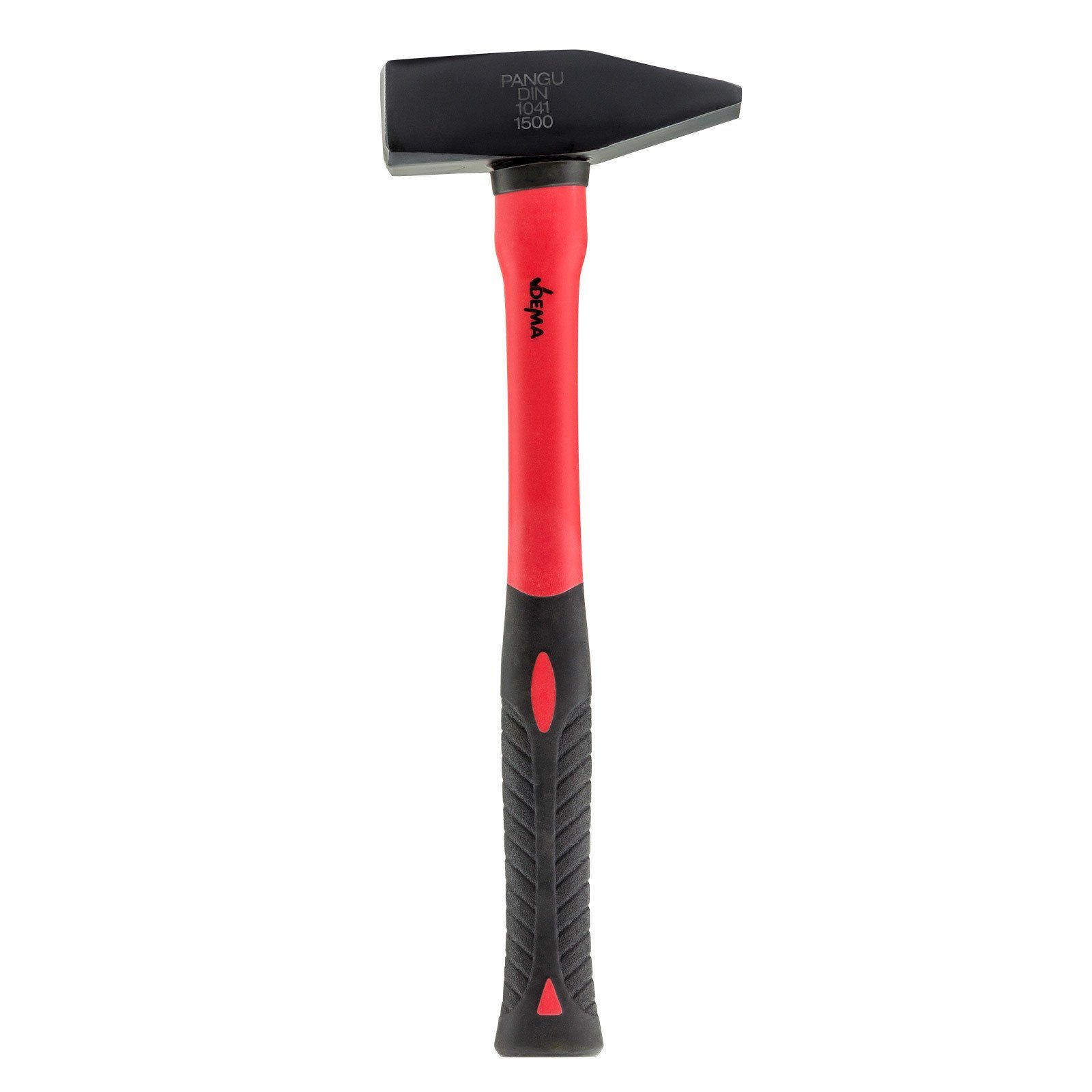 DEMA Hammer Schlosserhammer / Hammer 1500g mit Fiberglasstiel