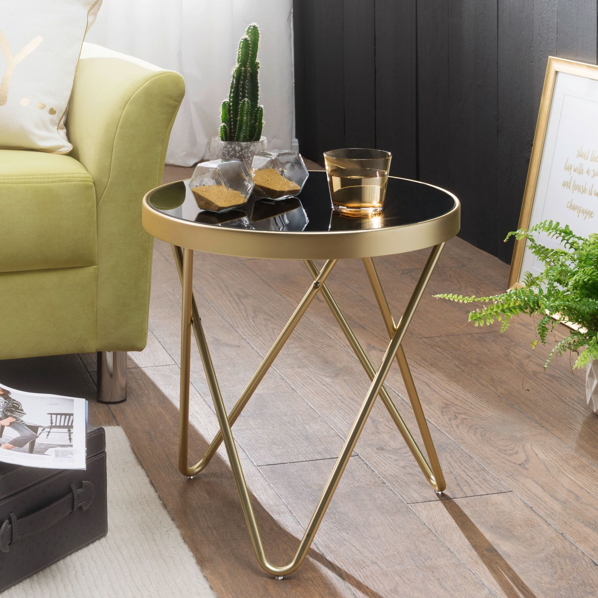 Wohnling Beistelltisch WL5.785 (42x46x42cm, Kleiner Couchtisch günstig online kaufen