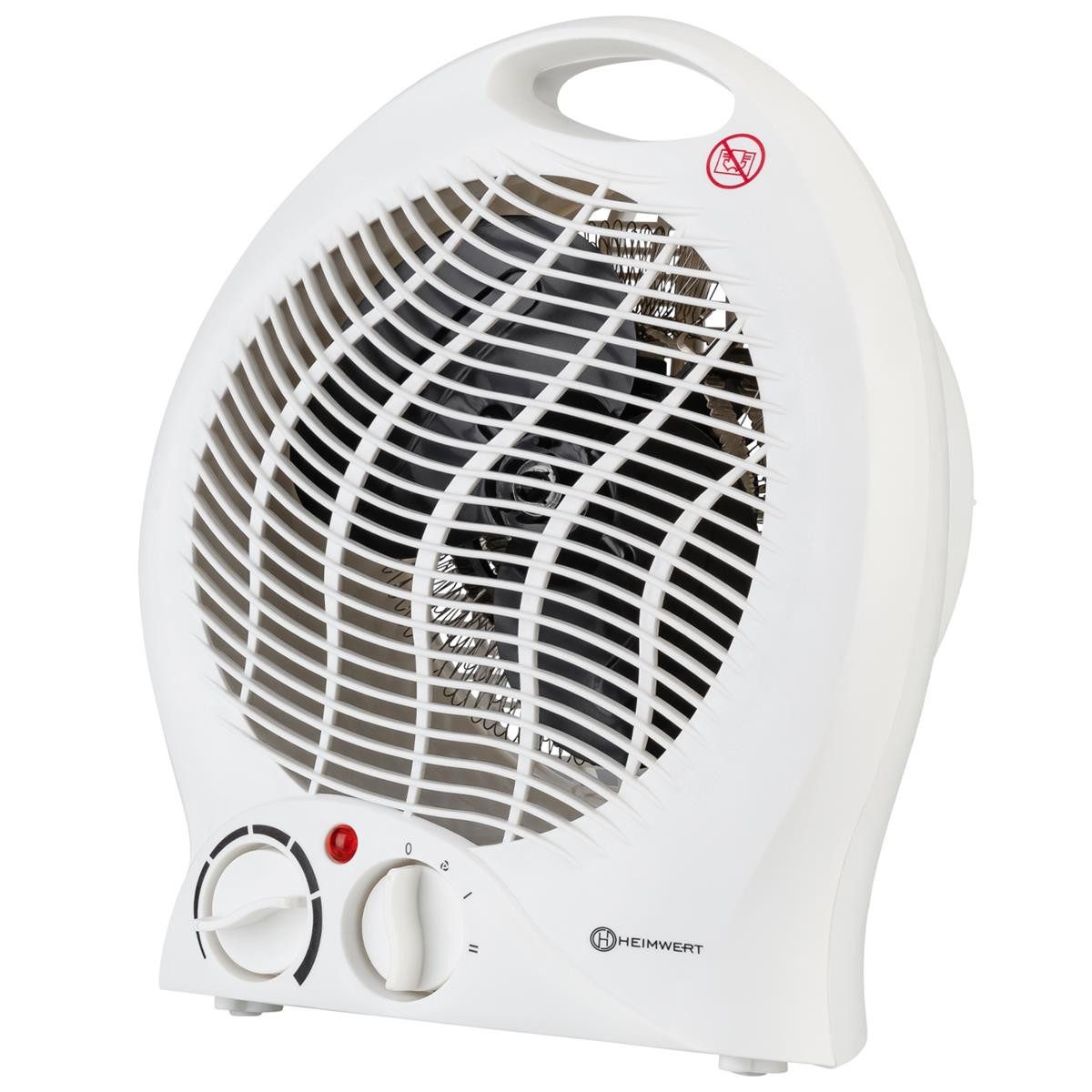 HEIMWERT Infrarotstrahler Elektroheizung Heizlüfter 2000 Watt Schnellheizer günstig online kaufen