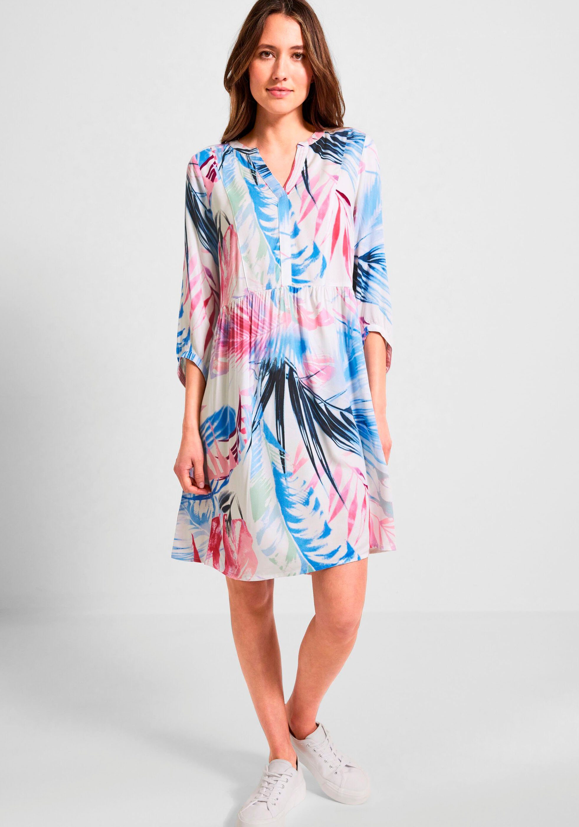 Cecil Druckkleid TOS Print Dress in trendiger Print Optik vanilla white