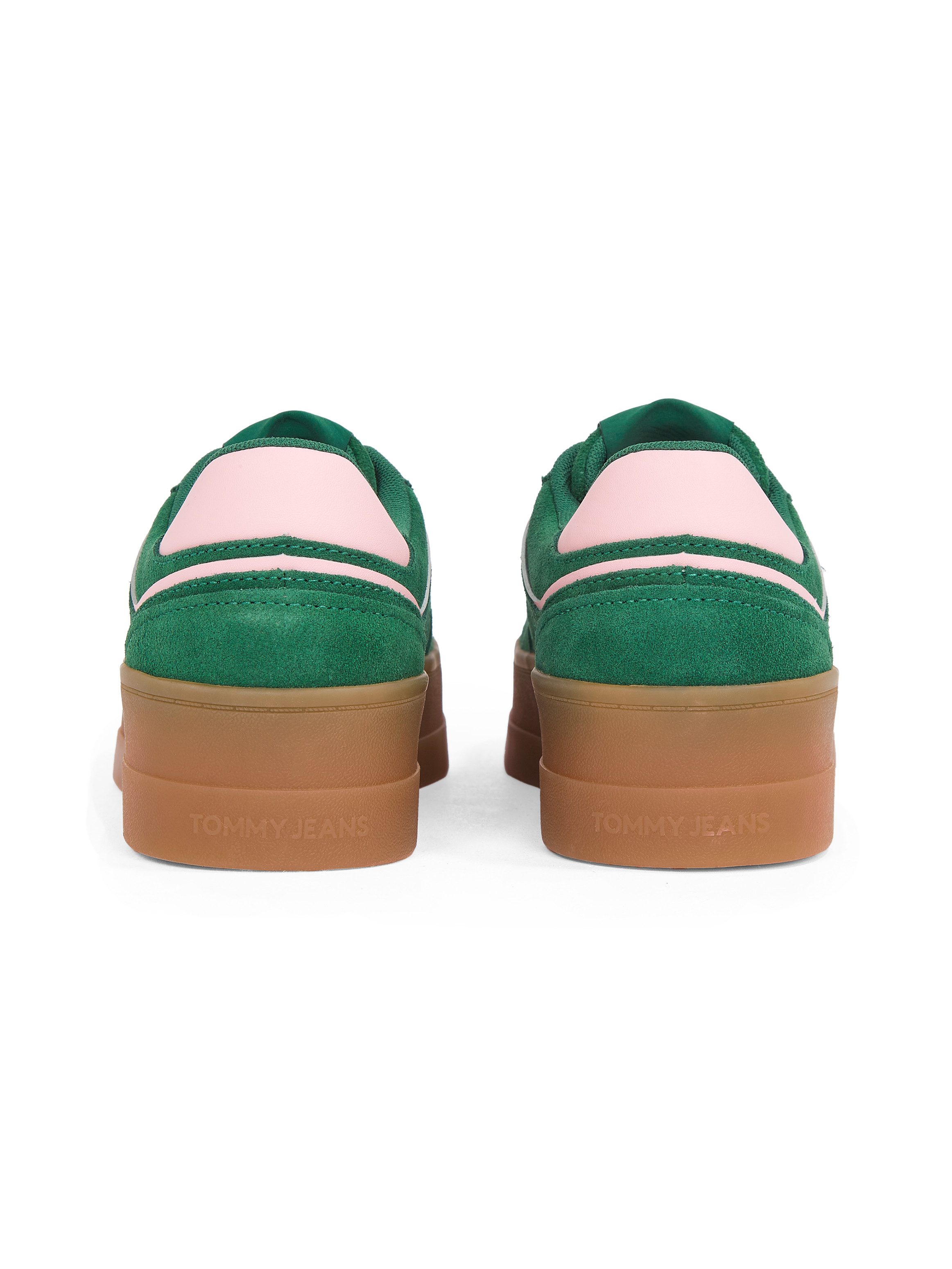 Tommy Jeans THE GREENWICH FLATFORM SUEDE Plateausneaker, Freizeitschuh, Halbschuh, Schnürschuh mit dezenten Ziernähten