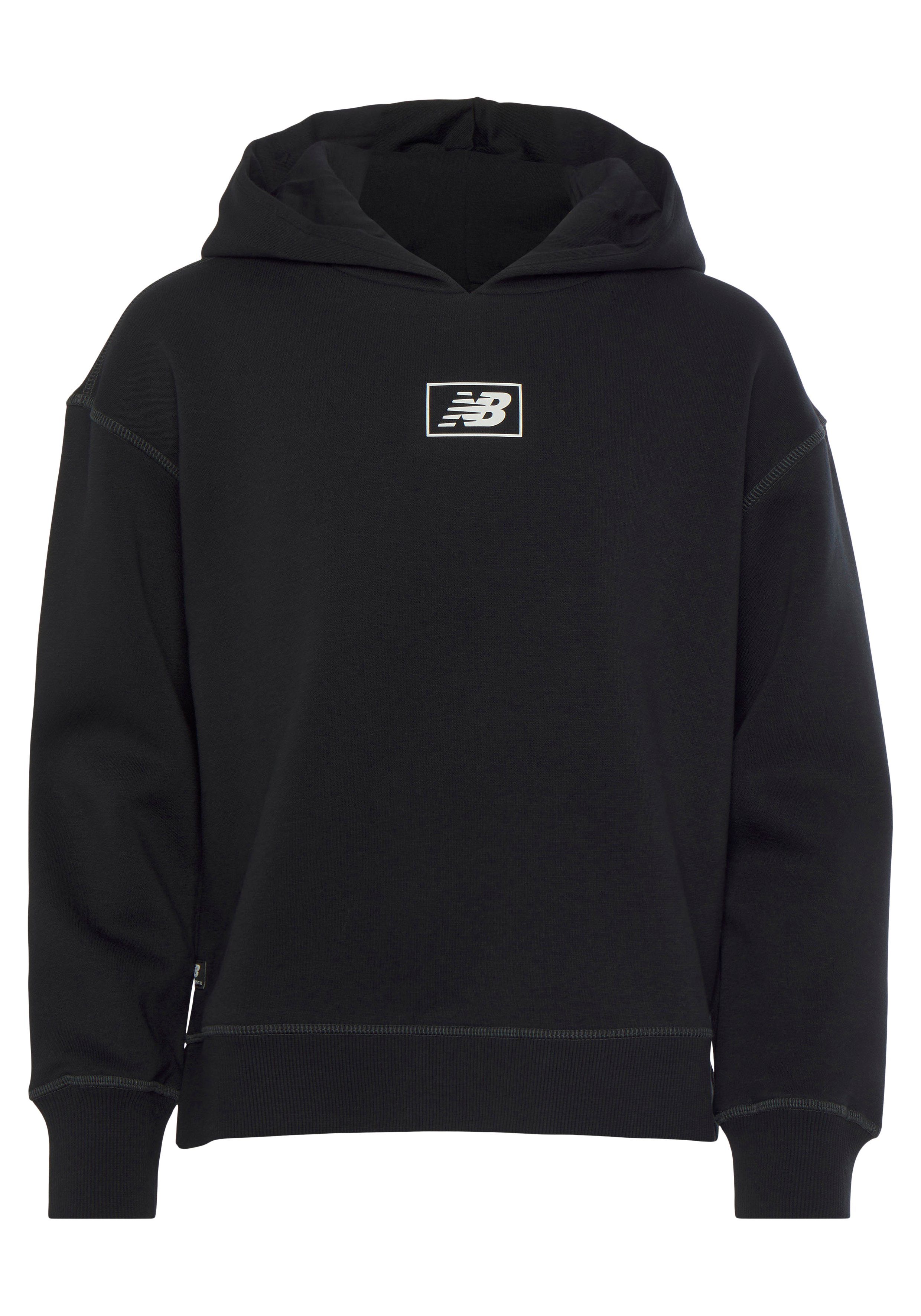 New Balance Brushed Hood Essentials Fleece Back Kapuzensweatshirt