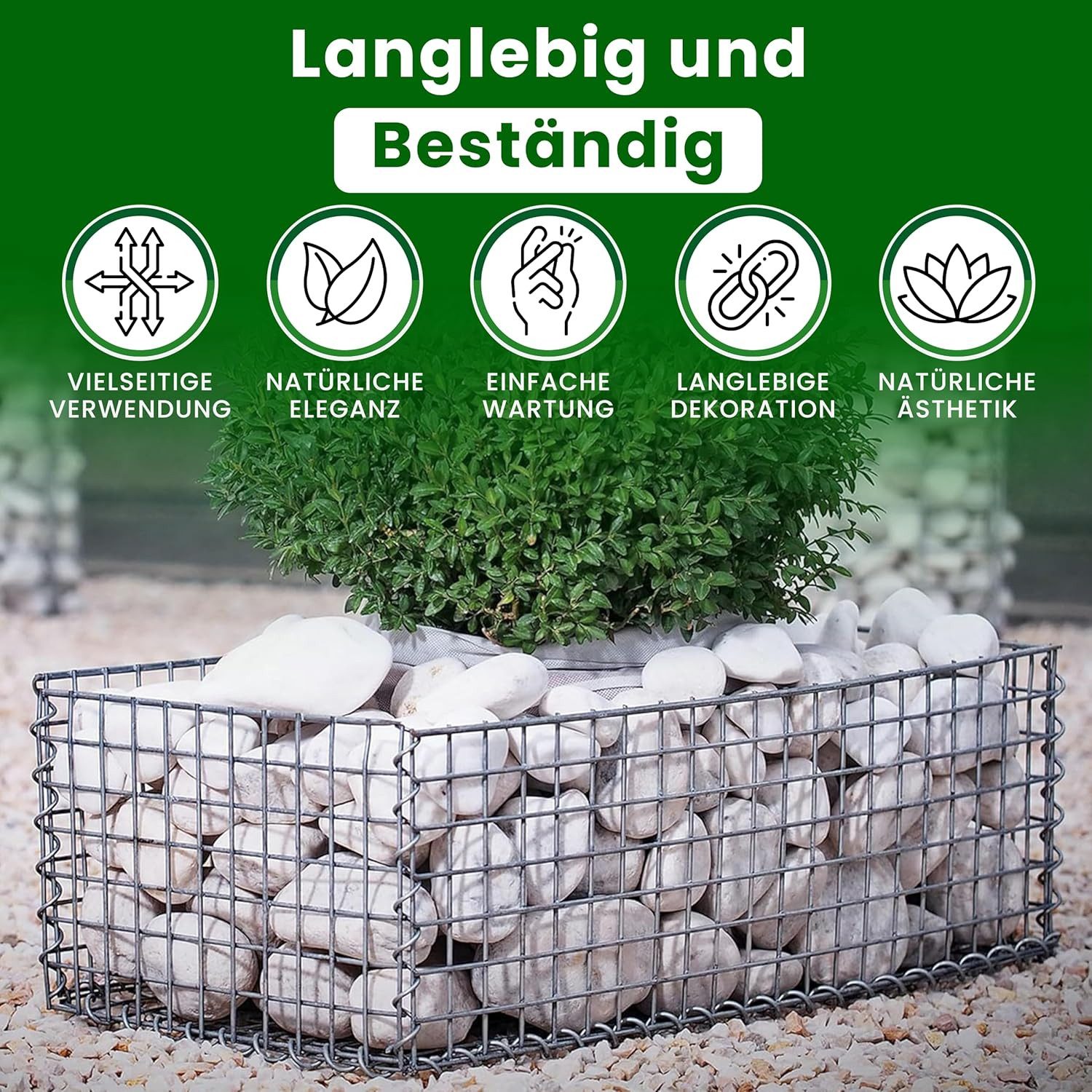 Best for Garden Kieselsteine Kieselsteine ​​Dolomitsteine ​​– Natürlich, Umweltfreundlich 5-20 mm, (Zierkies 25–1000 kg Gartenkies Splitt Rheinkies Zen Dekosteine)