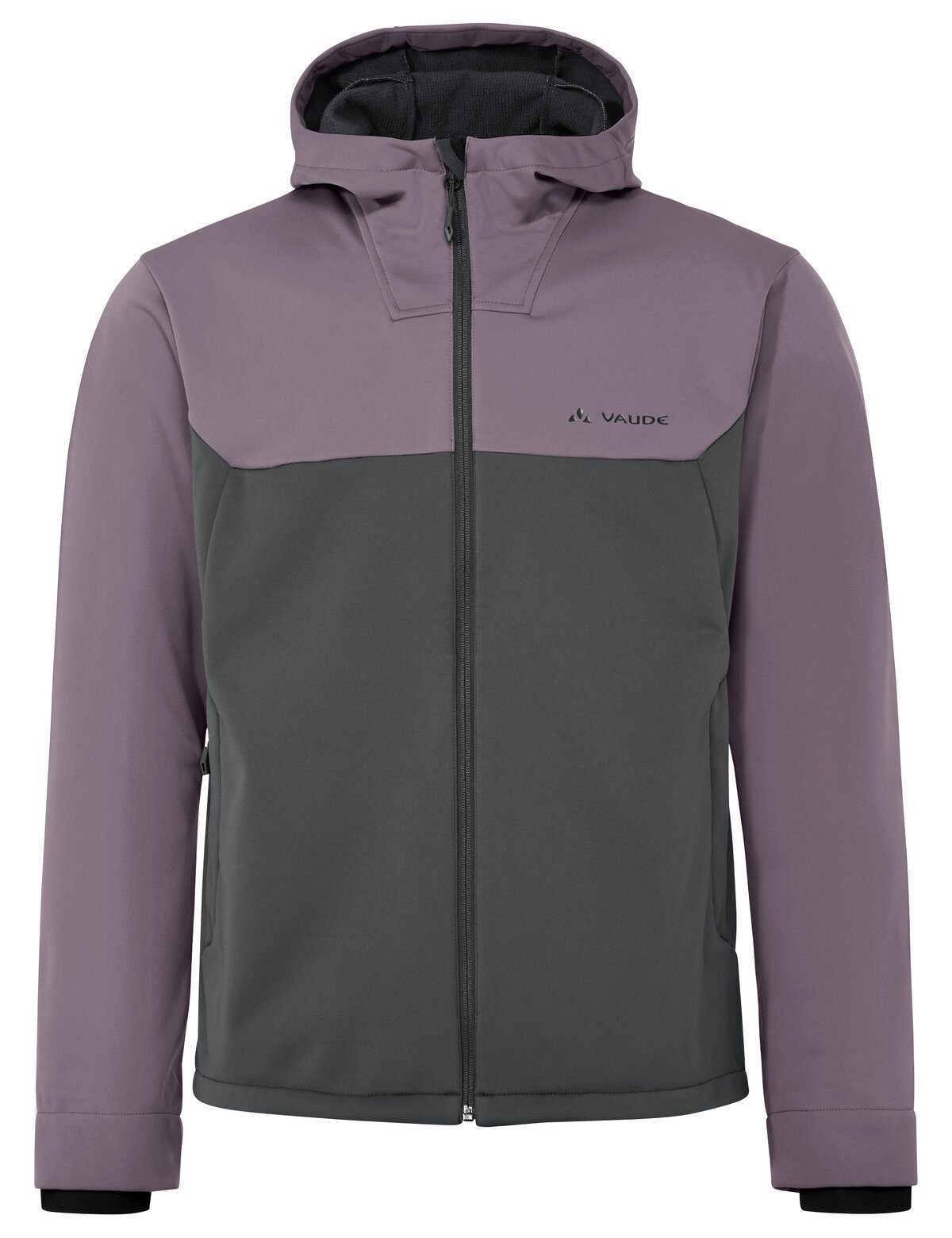 VAUDE Fahrradjacke Men's Qimsa Hooded Softshell Jacket II (1-St) regulierbare Kapuze und reflektierende Elemente