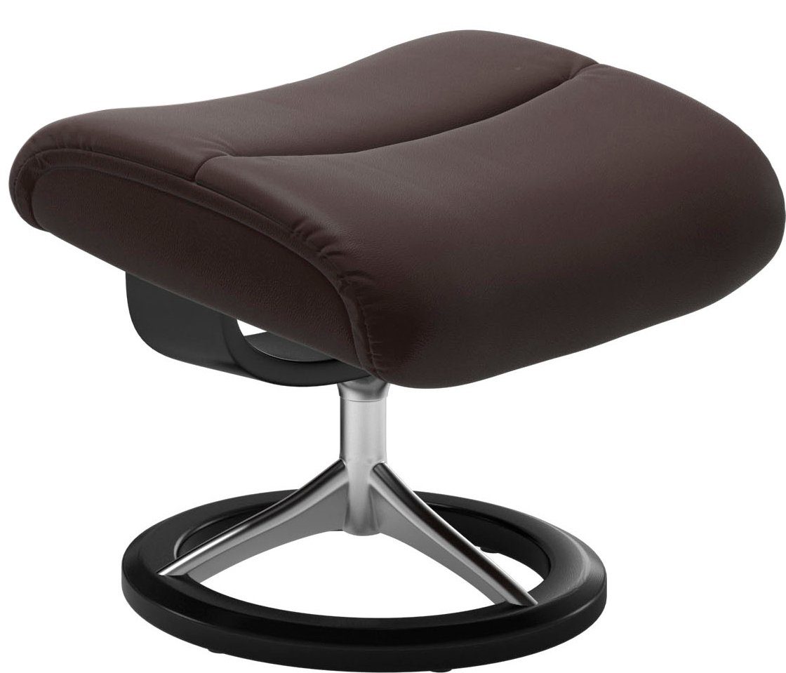 S,Gestell Hocker), Schwarz Größe Signature Base, mit Relaxsessel mit View Relaxsessel Stressless® (Set,