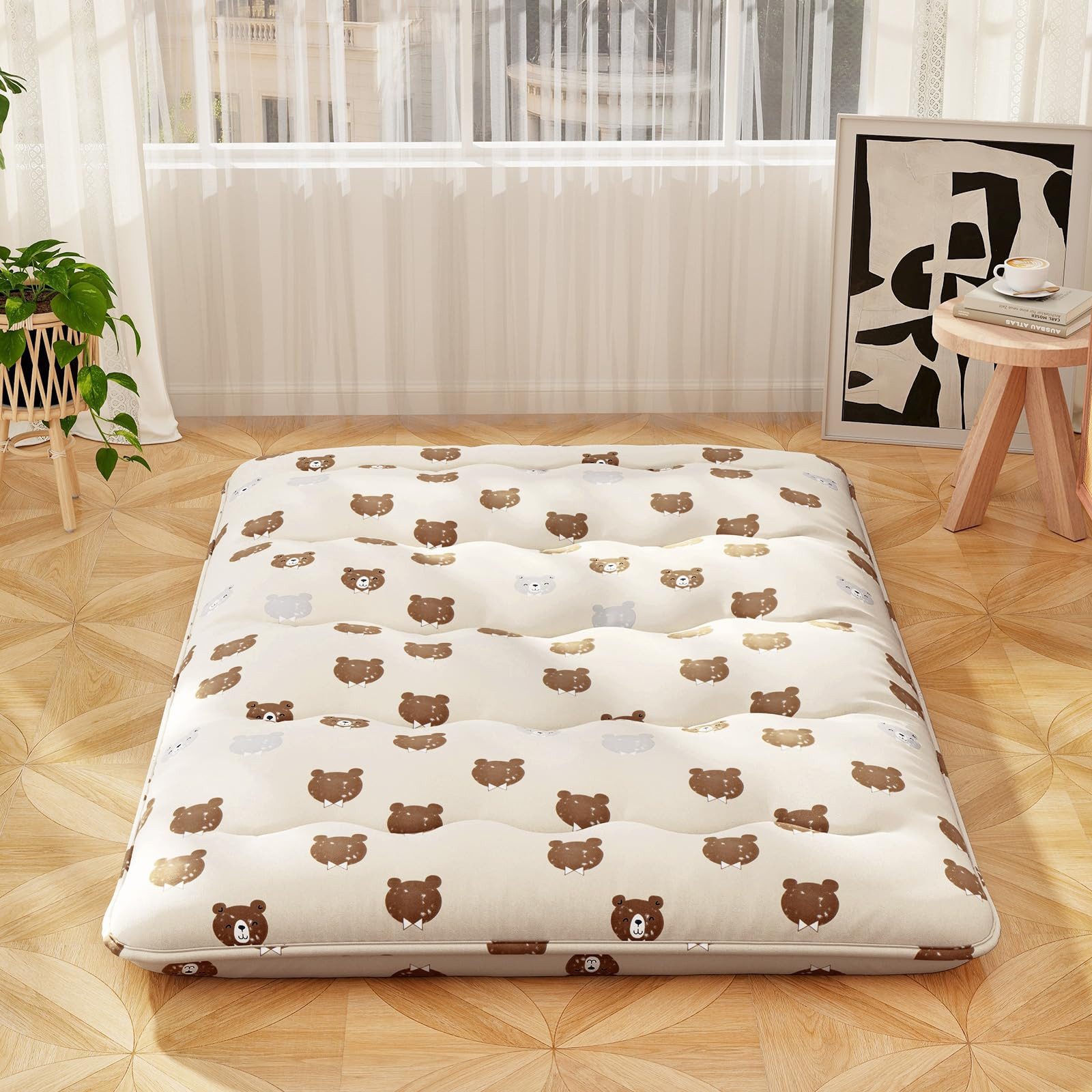 Futonmatratze, COSTWAY, 10 cm hoch, Futon Matratze, Tatami-Matte, Klappmatratze, 140x200cm