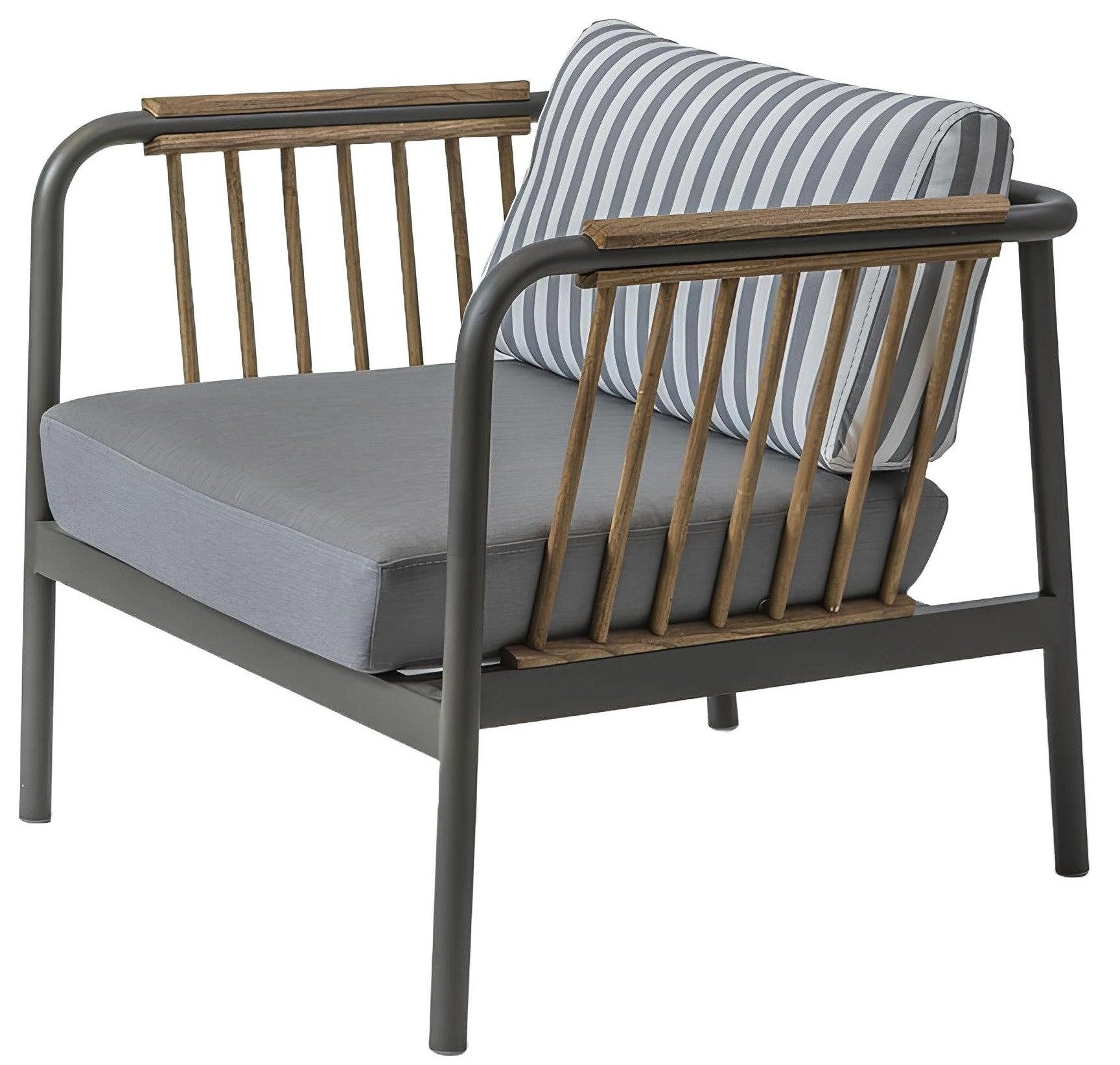 Xlmoebel Gartensessel Moderner grauer Design-Sessel mit bequemer Sitzfläche (Sessel), Hergestellt in Europa
