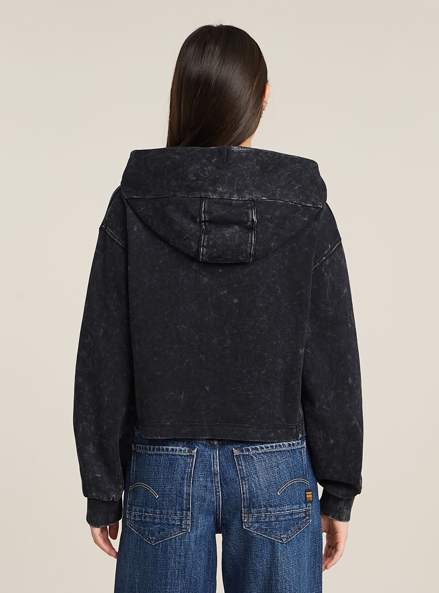 G-STAR Longpullover Overdyed Loose Hooded Sweatshirt