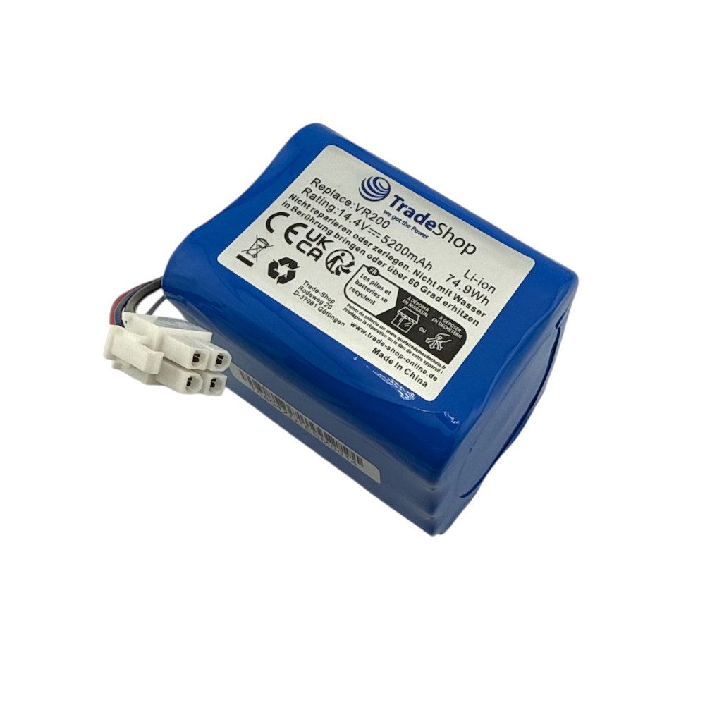 Trade-Shop Akku passend für Vorwerk Kobold VR200 Saugroboter Akku Li-Ion 5200 mAh (14,4 V)