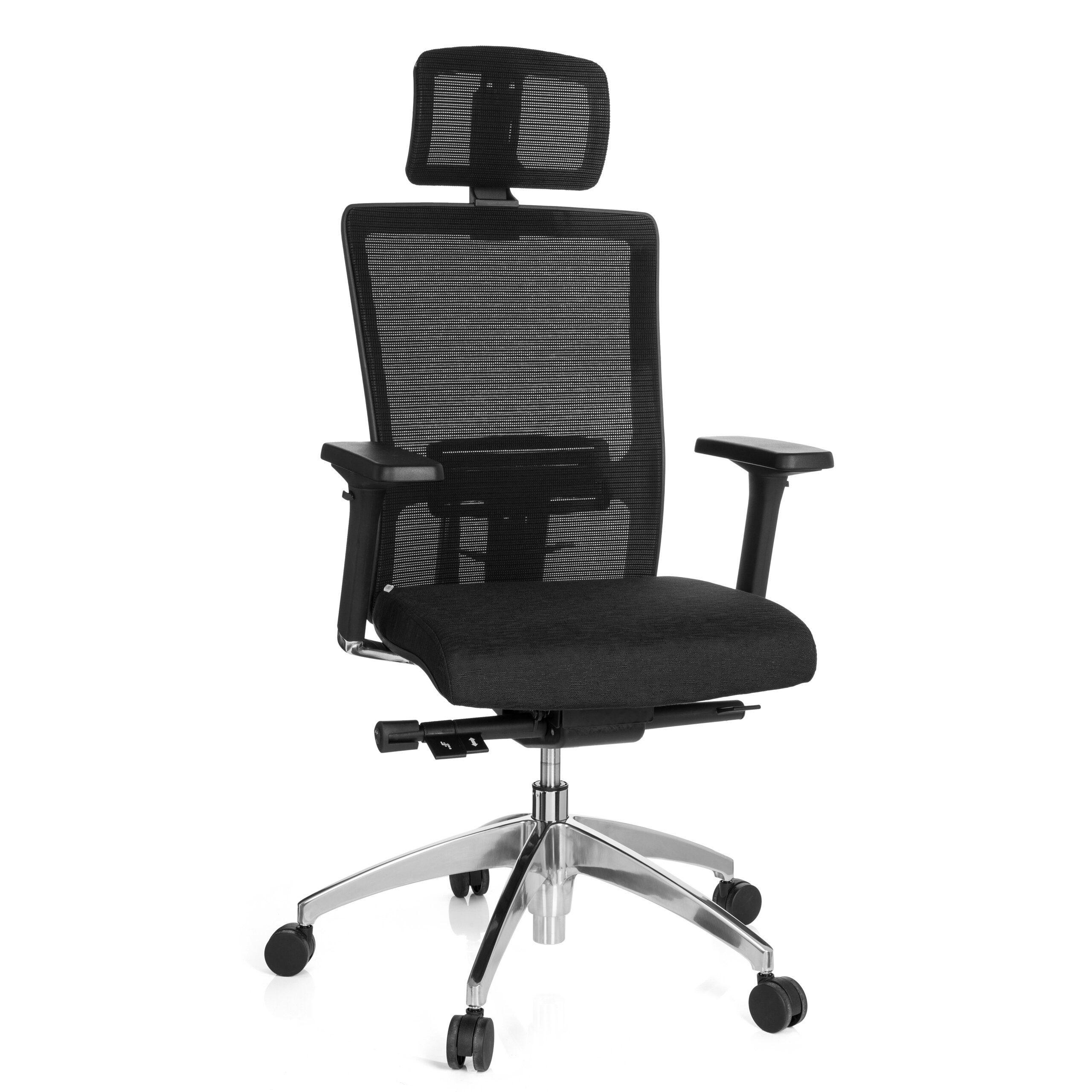 hjh OFFICE Drehstuhl Profi Bürostuhl Astra Lux Stoff / Netzstoff (1 St), Ergonomischer Chefsessel, Schreibtischstuhl höhenverstellbar
