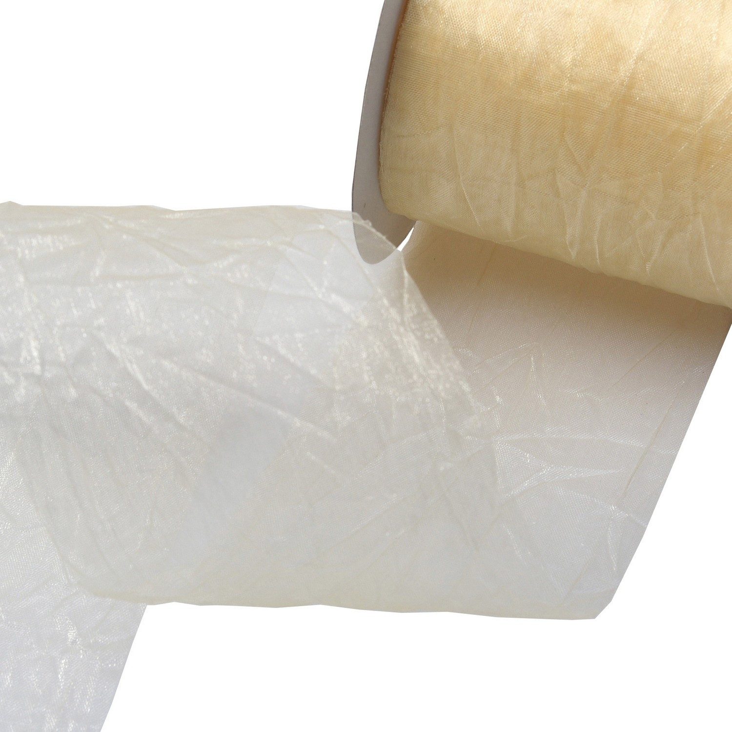 Deko AS Dekoobjekt Dekoband Crashorganza - creme - 80mm - 20m - 68080 50-R 80