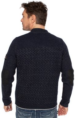 Spieth & Wensky Strickpullover Strickpullover AZIUS nachtblau