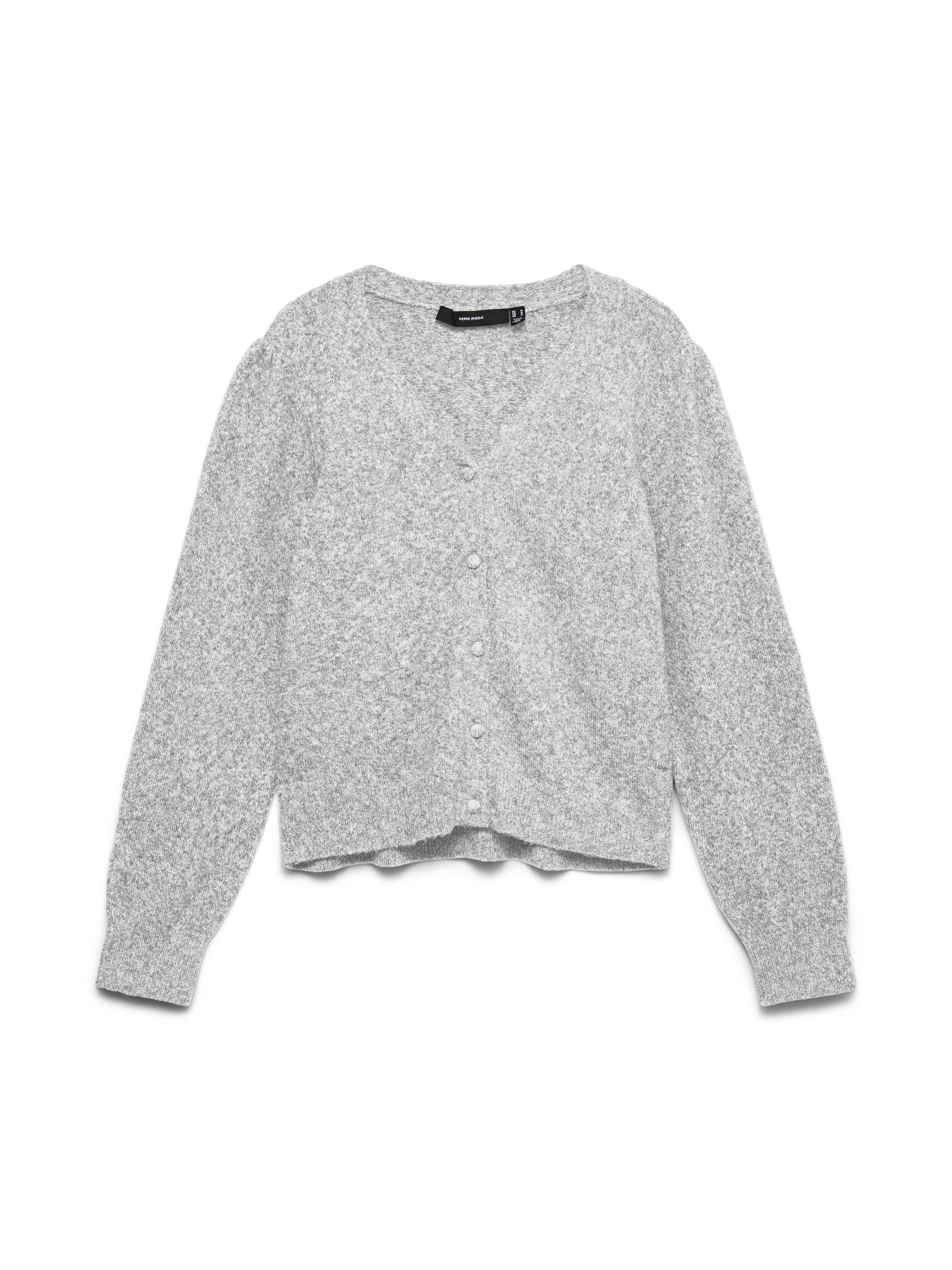 Vero Moda Strickjacke VMDOFFY LS V-NECK CARDIGAN NOOS Materialmix