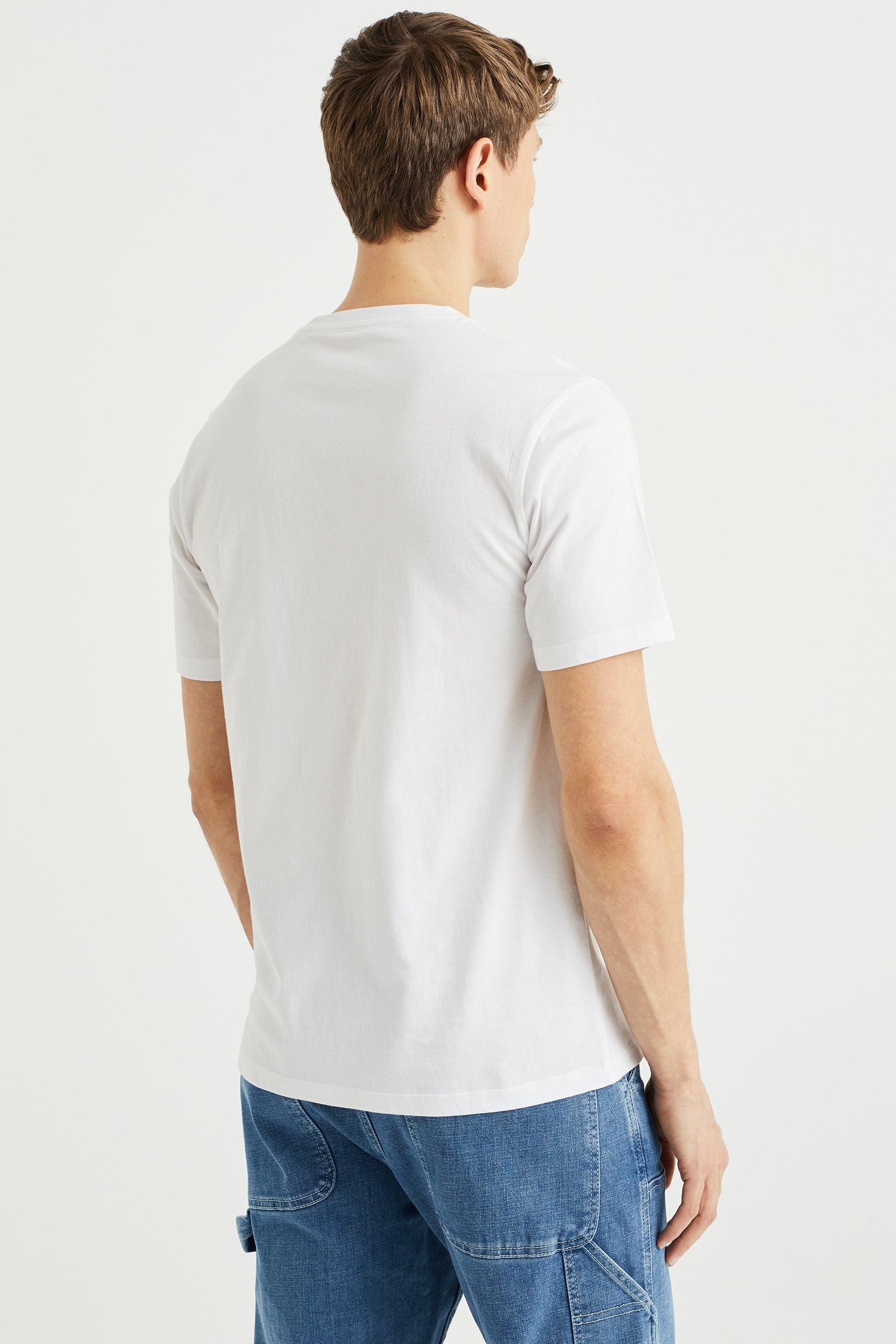 WE Fashion Weiß T-Shirt (1-tlg)