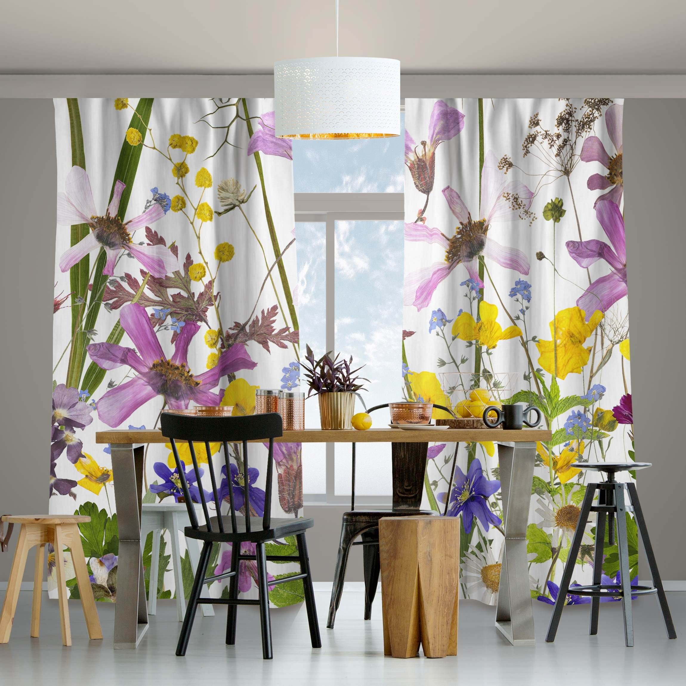 Bilderdepot24 Vorhang Gardine Blumen Natur Modern günstig online kaufen